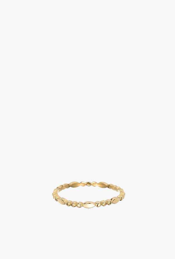 Gold Marquise Beaded Band