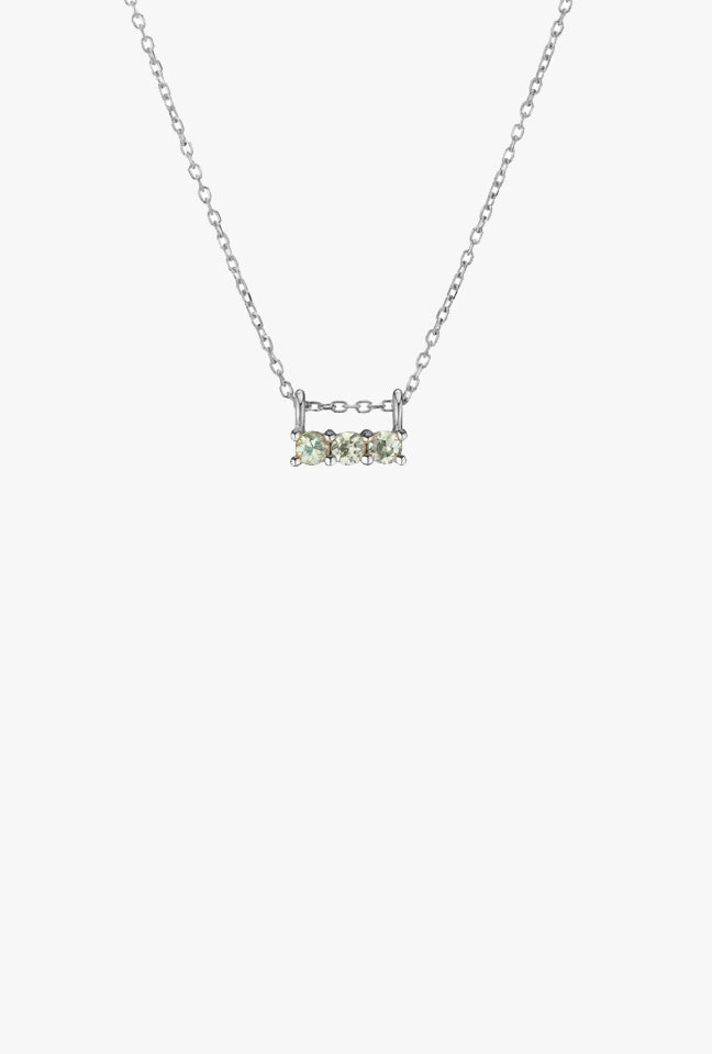 Green Sapphire 3S Necklace