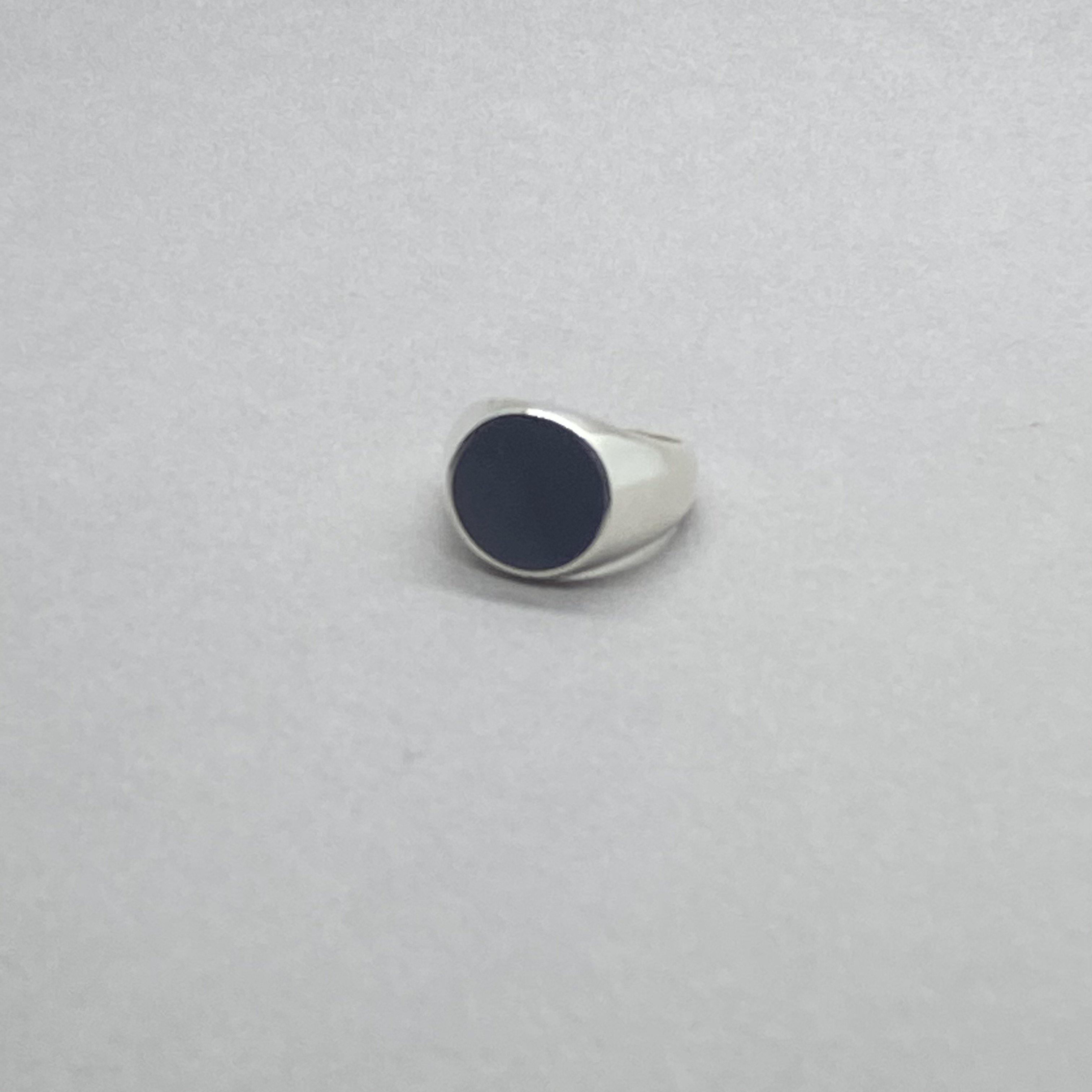 XL ENAMEL SIGNET RING