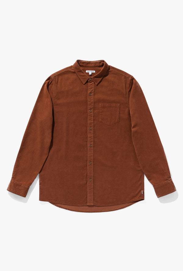 Roy L/S Woven Shirt in Baked Clay