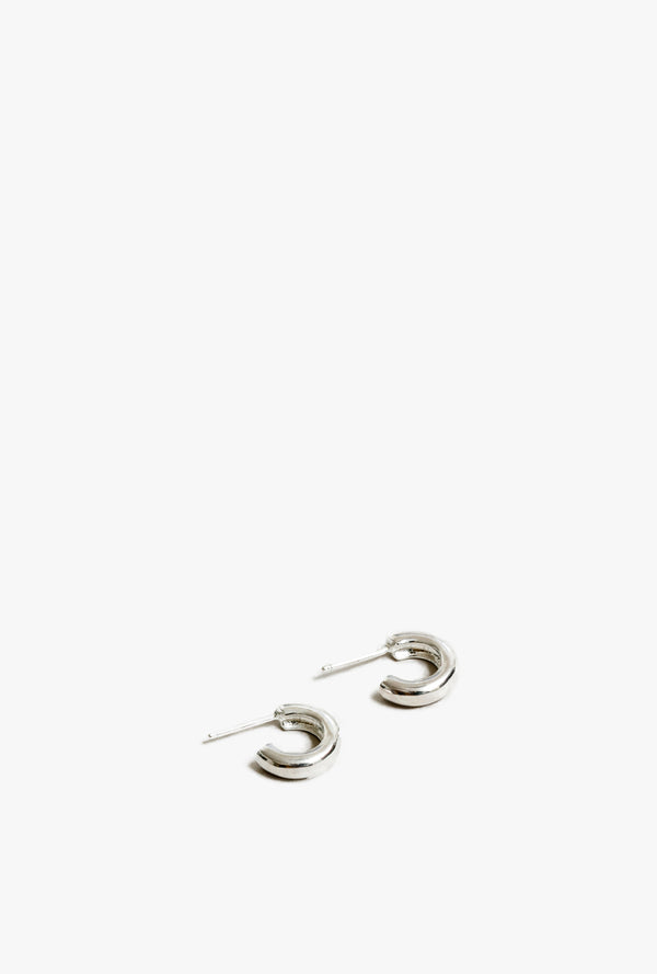 Abbie Hoops Small Sterling Silver