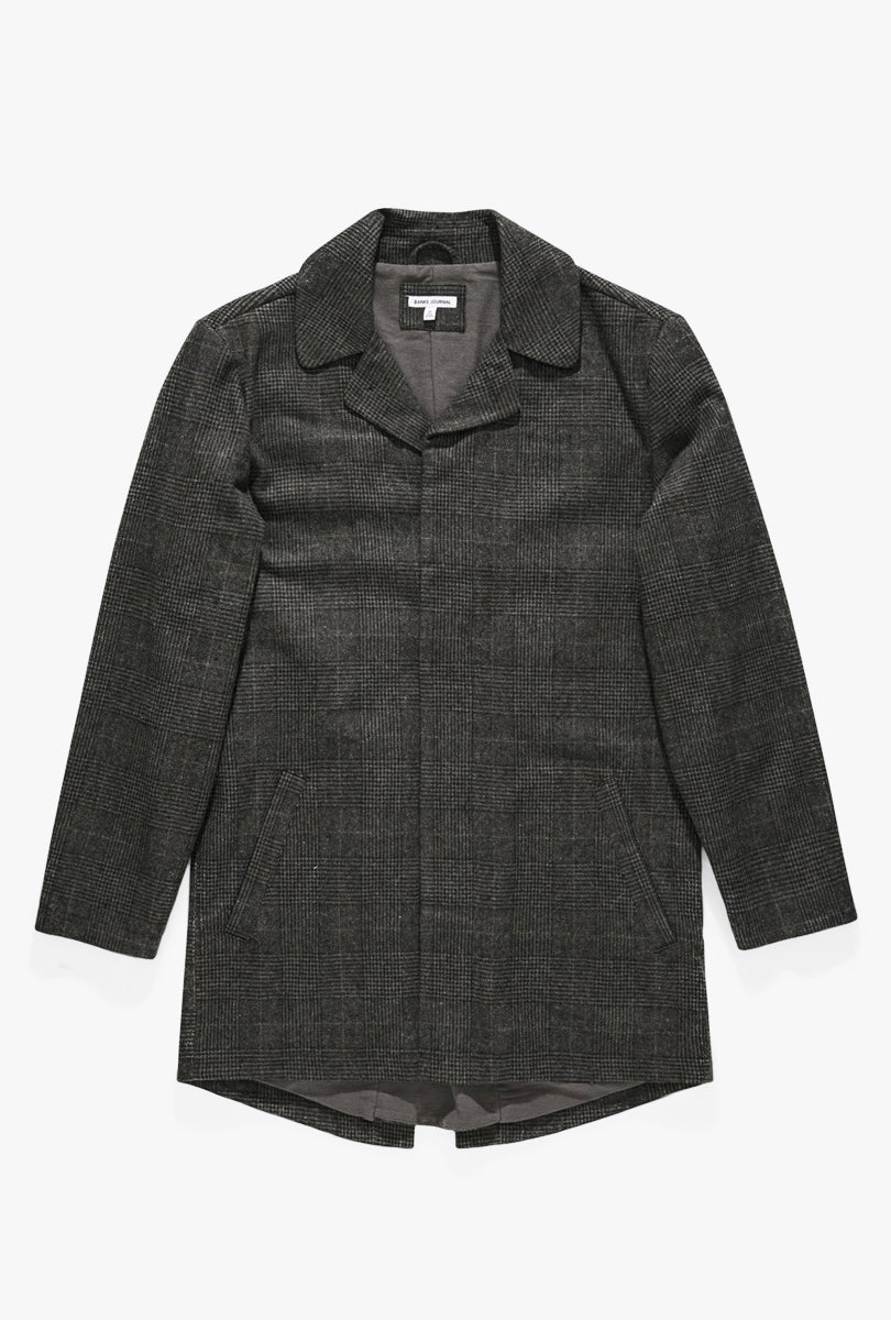 Brooklyn Plaid Trench Jacket