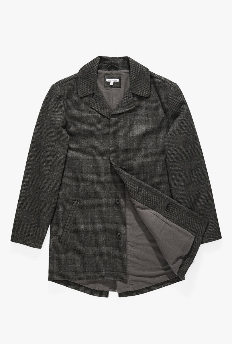 Brooklyn Plaid Trench Jacket