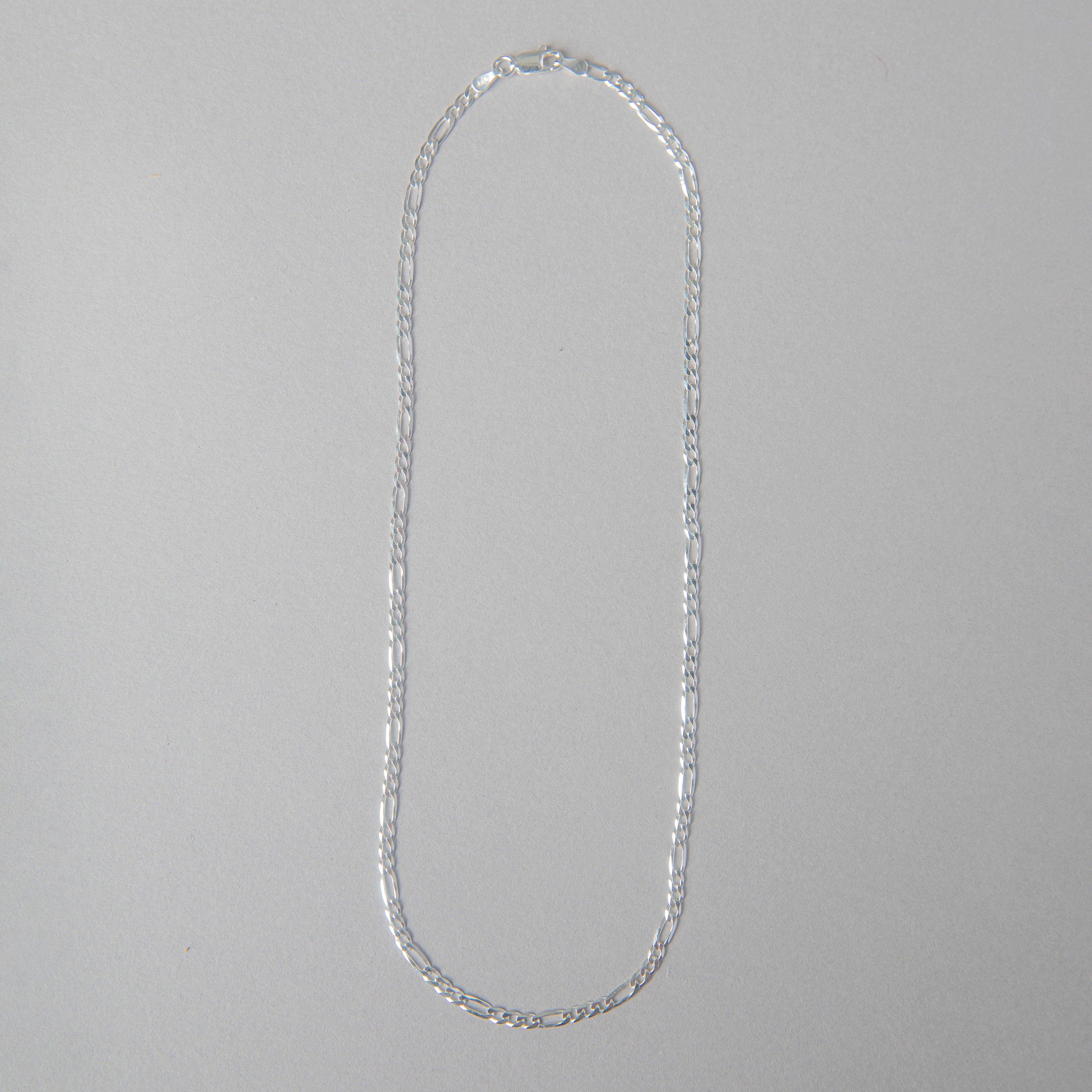 PETITE FIGARO STERLING CHAIN