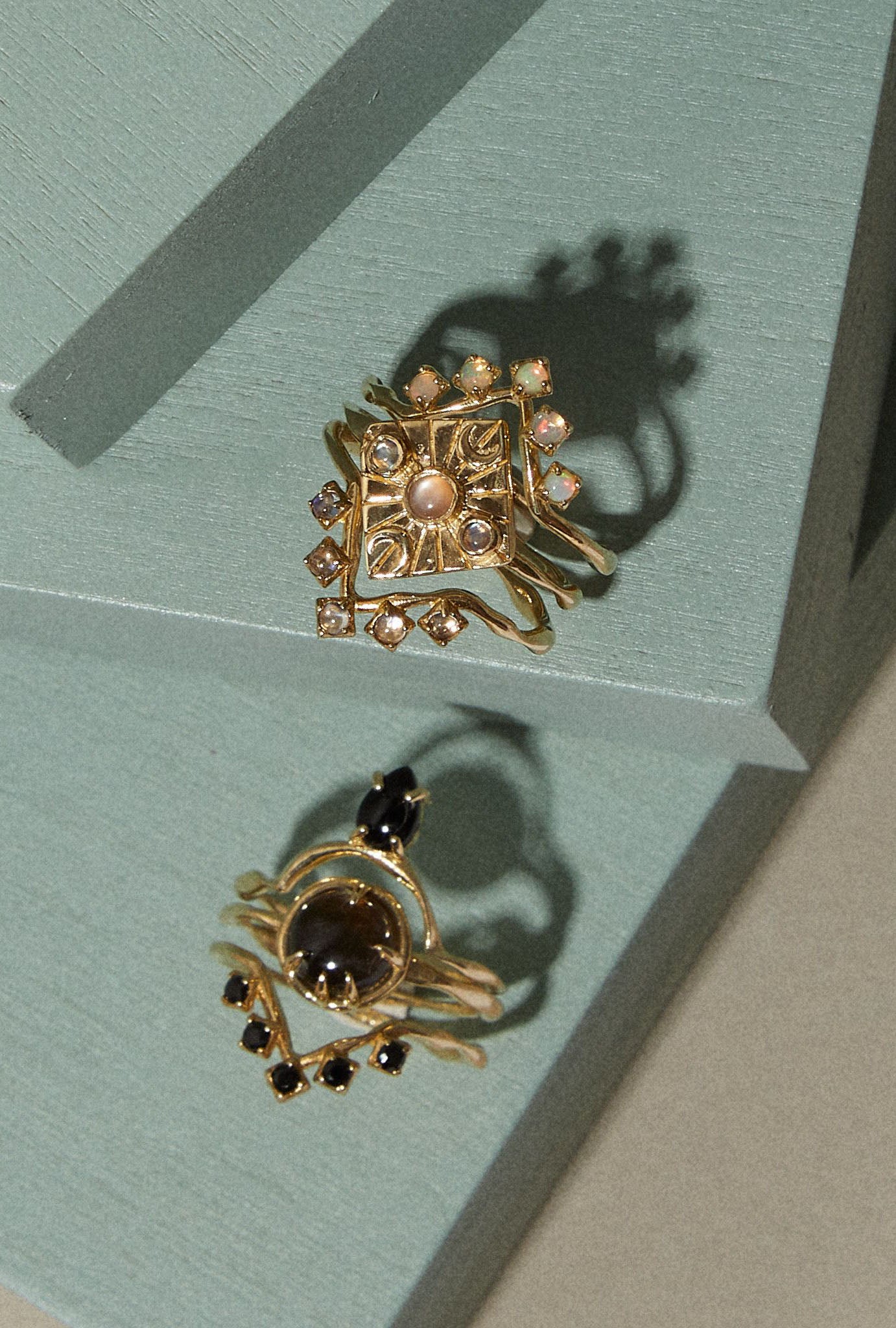 Cleo Ring in Black Spinel