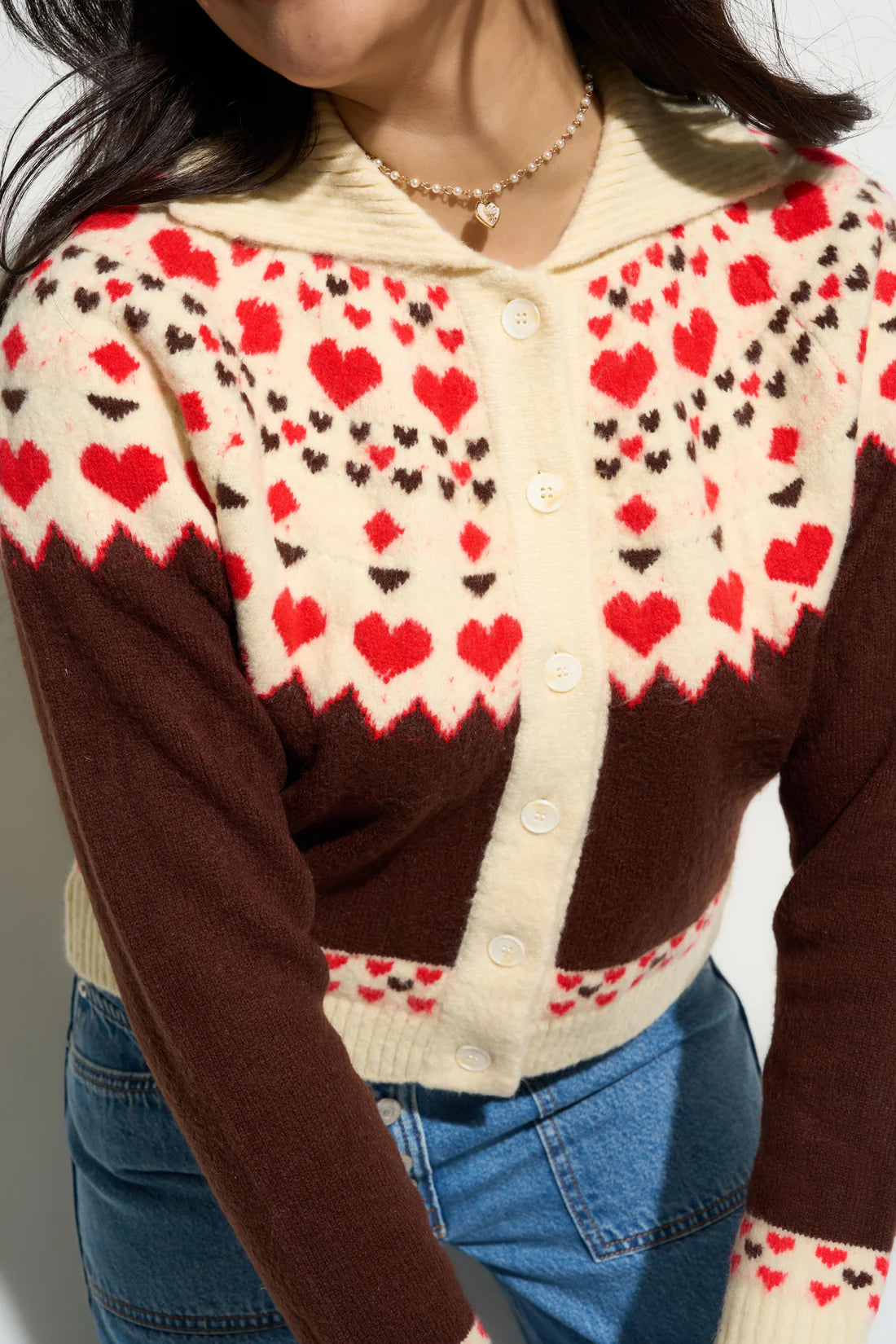 Teagan Cardigan in Espresso