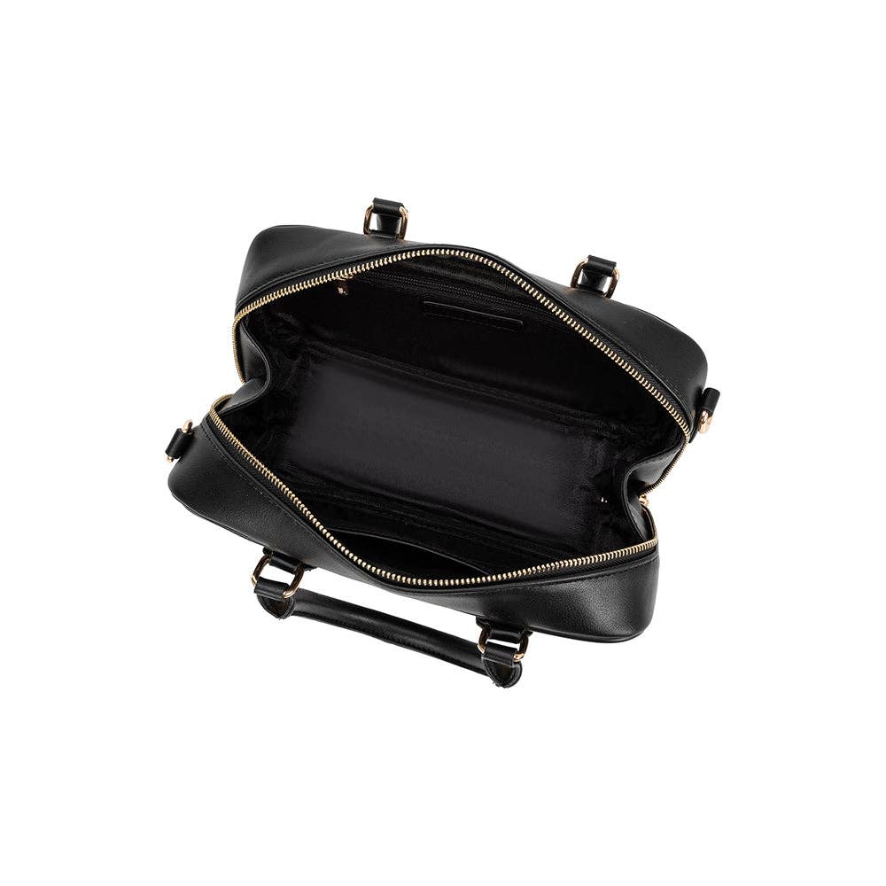 Eden Black Recycled Vegan Top Handle Bag