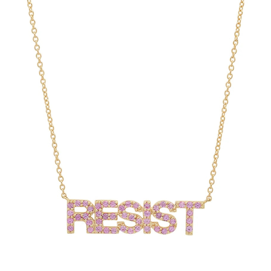 Pink Sapphire Resist Necklace