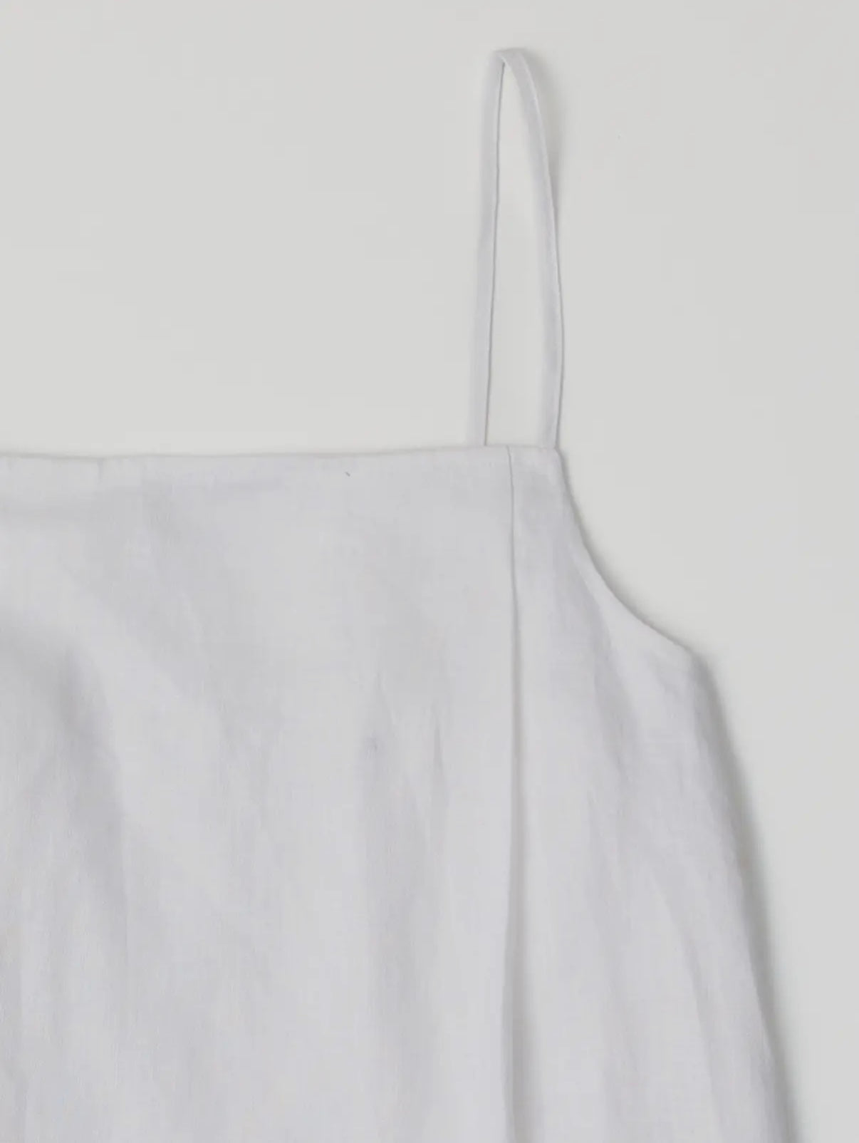 Nora Linen Dress in White