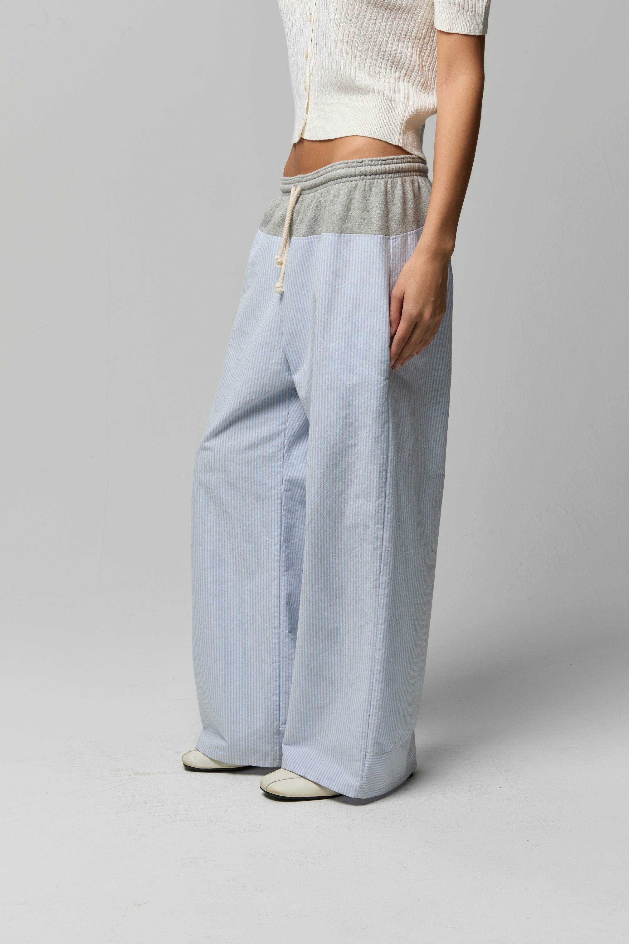Cory Pants in Poplin Stripe