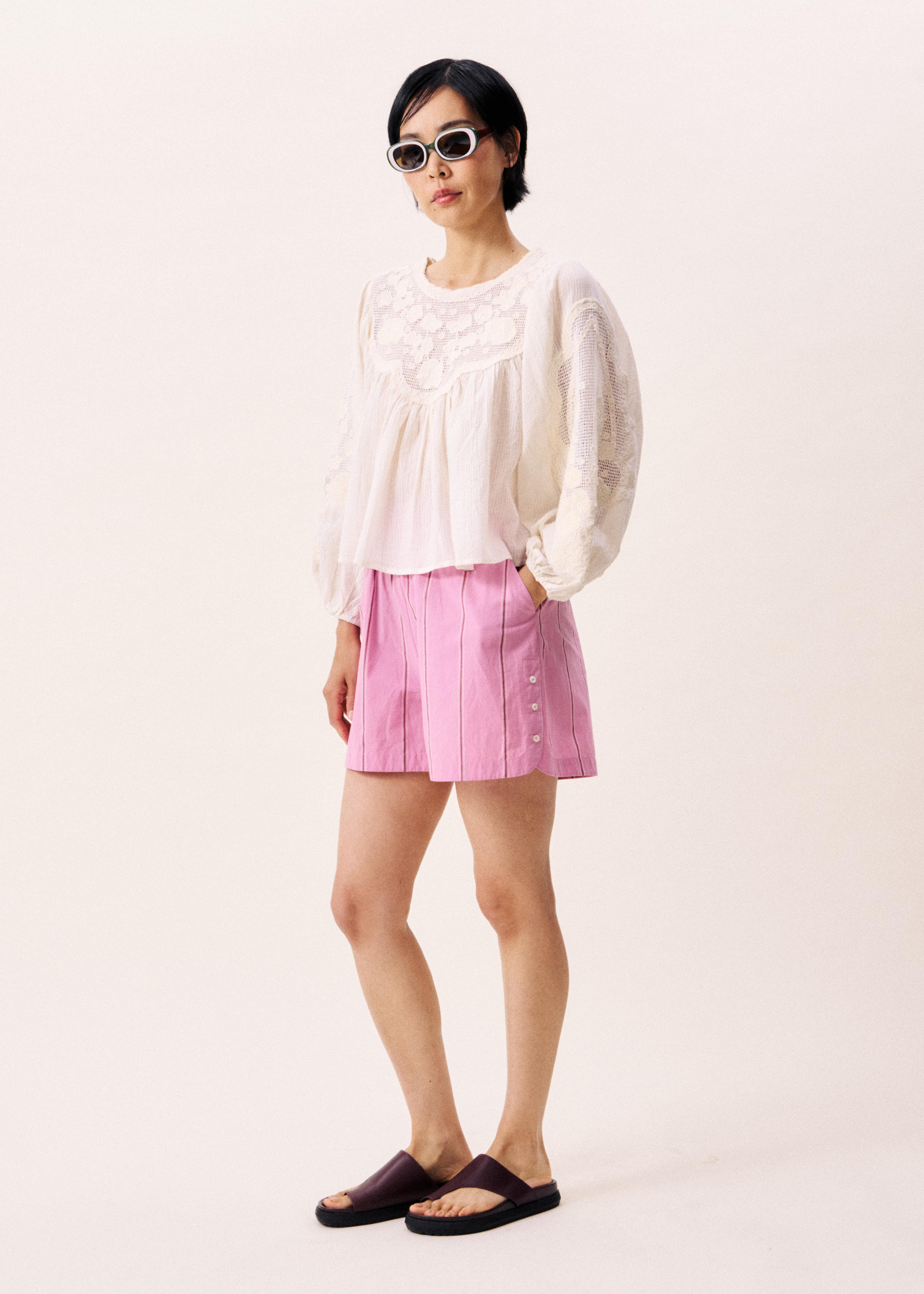 Acaste Cream Blouse