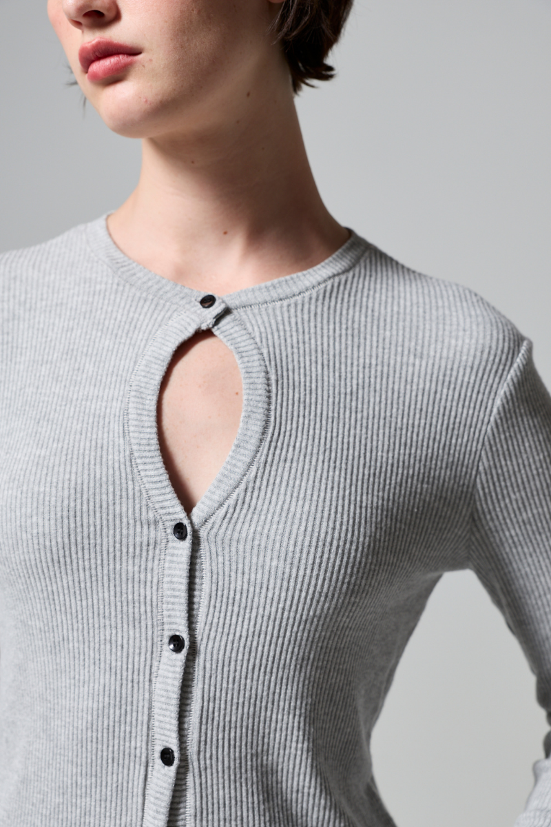 Kyra Ribbed Sweater Cardigan