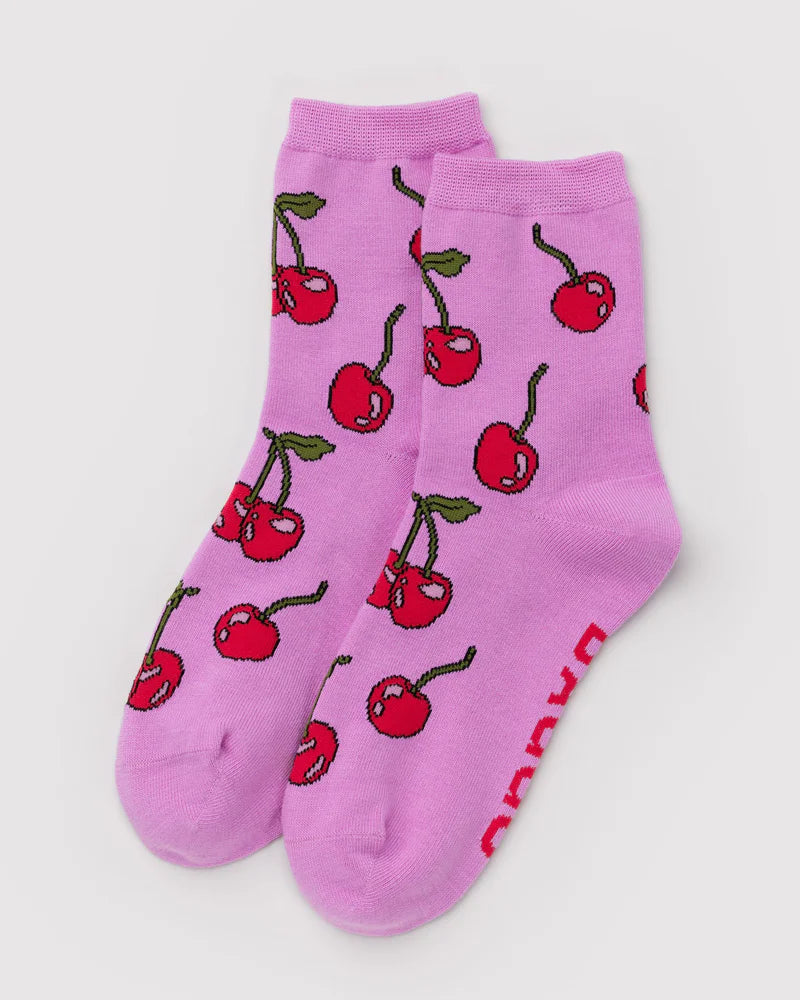 Crew Sock in Cherries