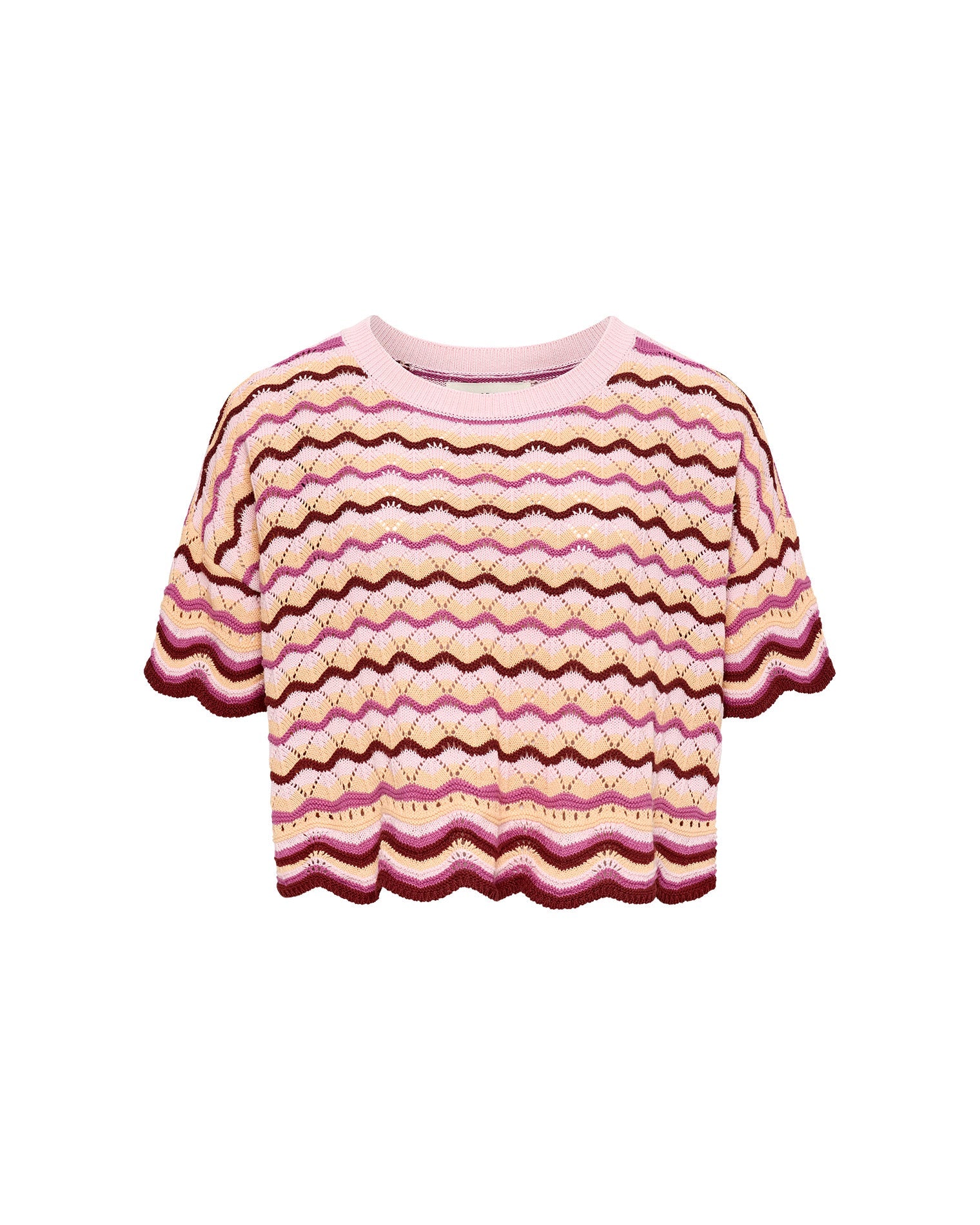 Off-model image of the LSPACE Sunchaser Top in berry spritz on a clean background.