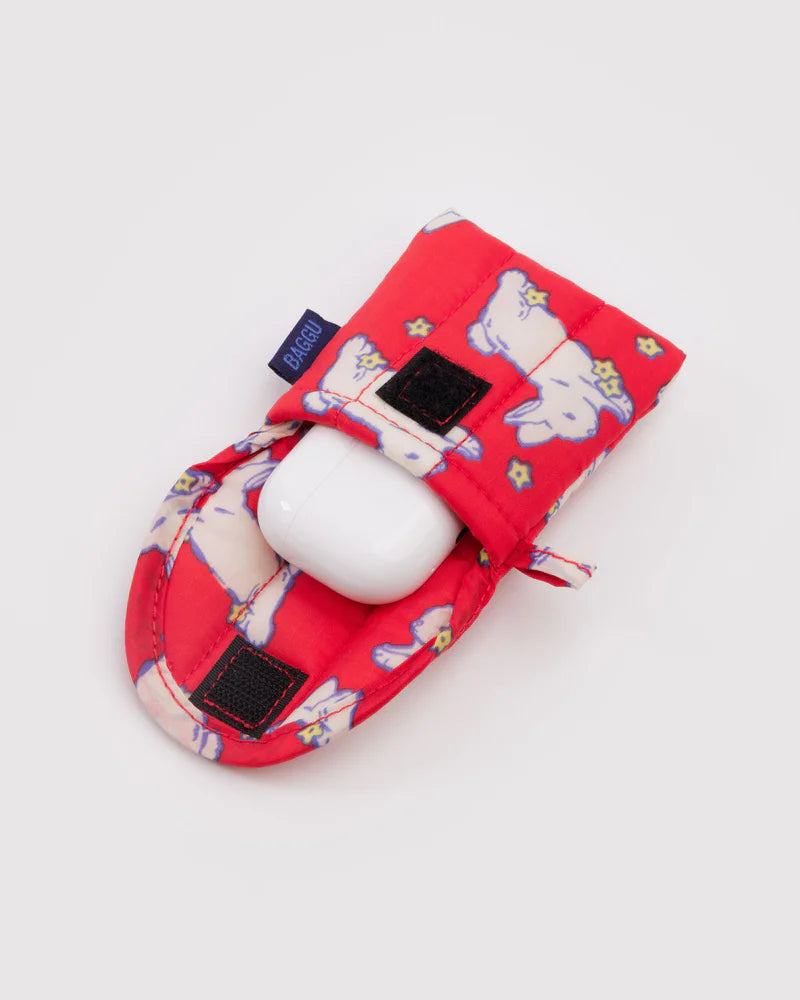 Puffy Earbuds Case in Bunnies