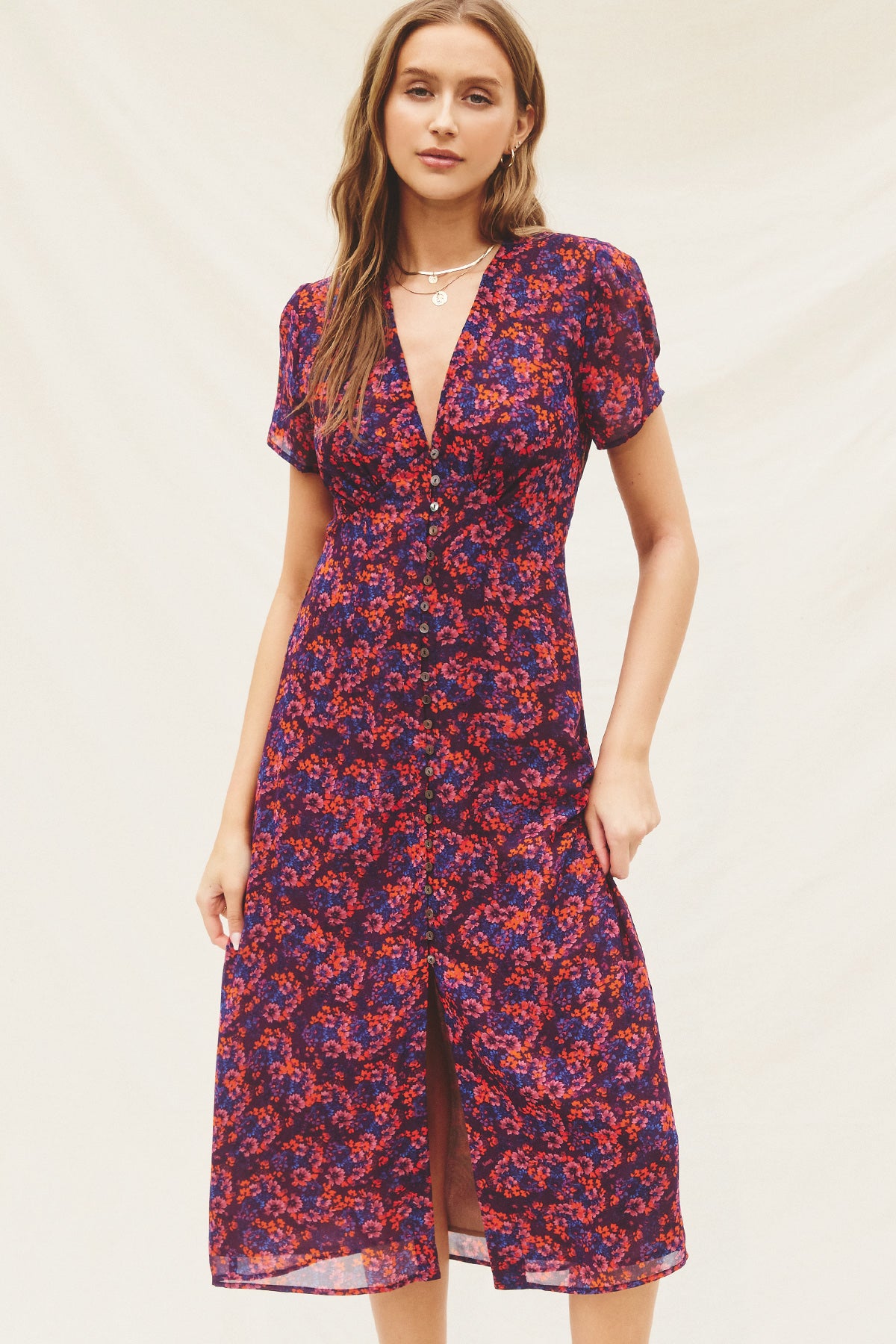 Blair Floral Midi Dress