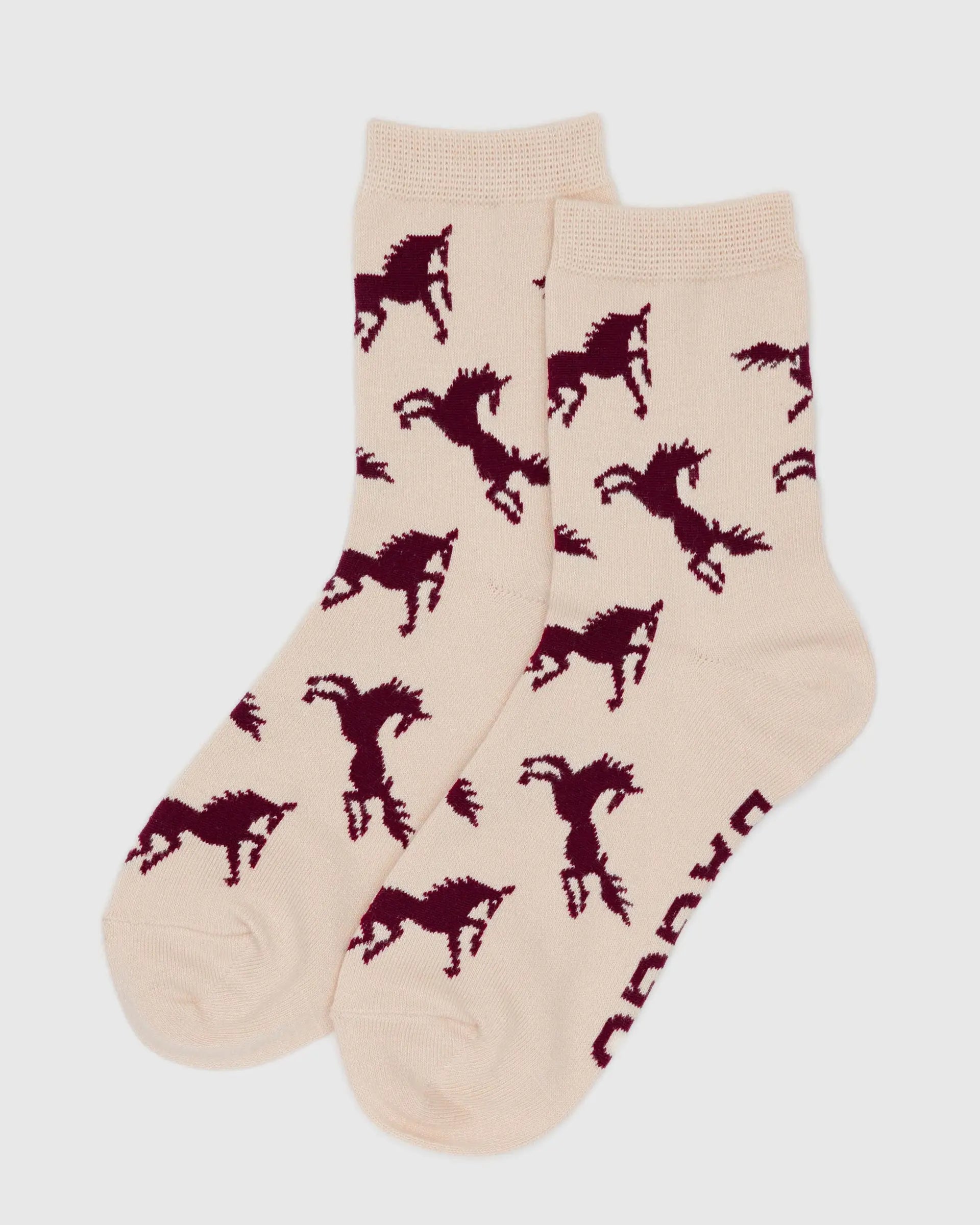 Crew Socks in Horses
