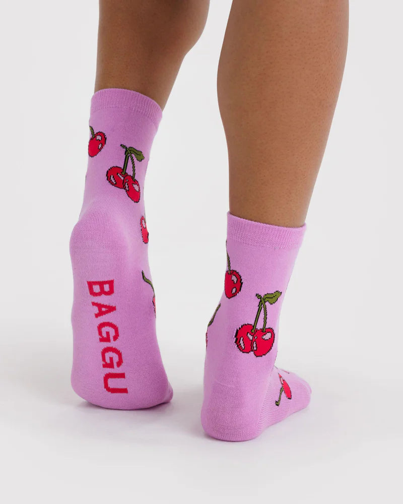 Crew Sock in Cherries