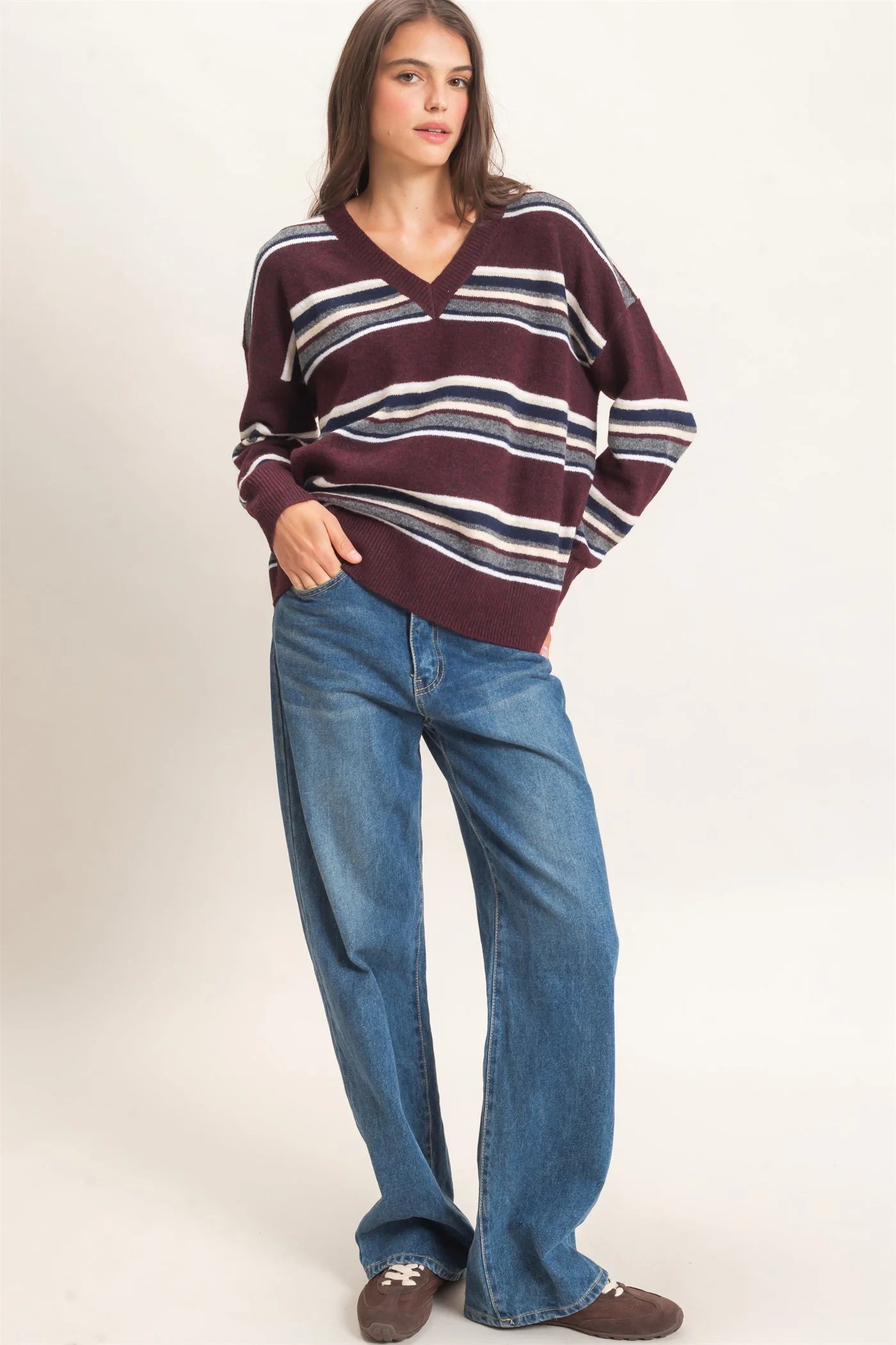Margot Sweater in Merlot