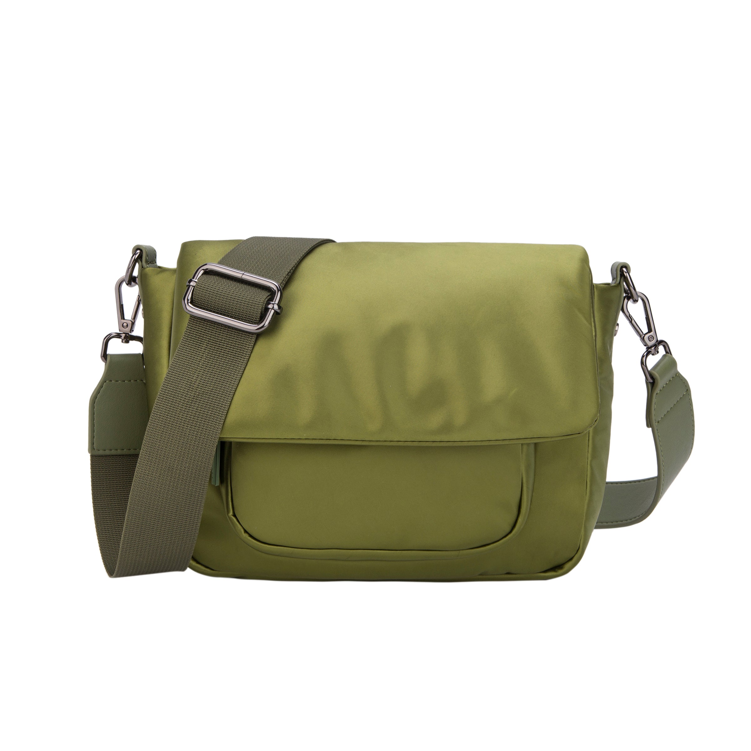 CAYMAN POCKET PUFFER SHINY TWILL - GREEN LAND