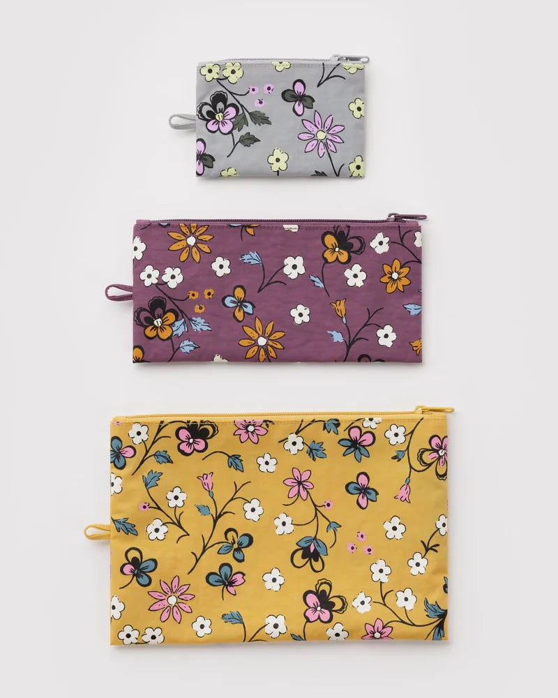 Flat Pouch Set in Wildwood Mix