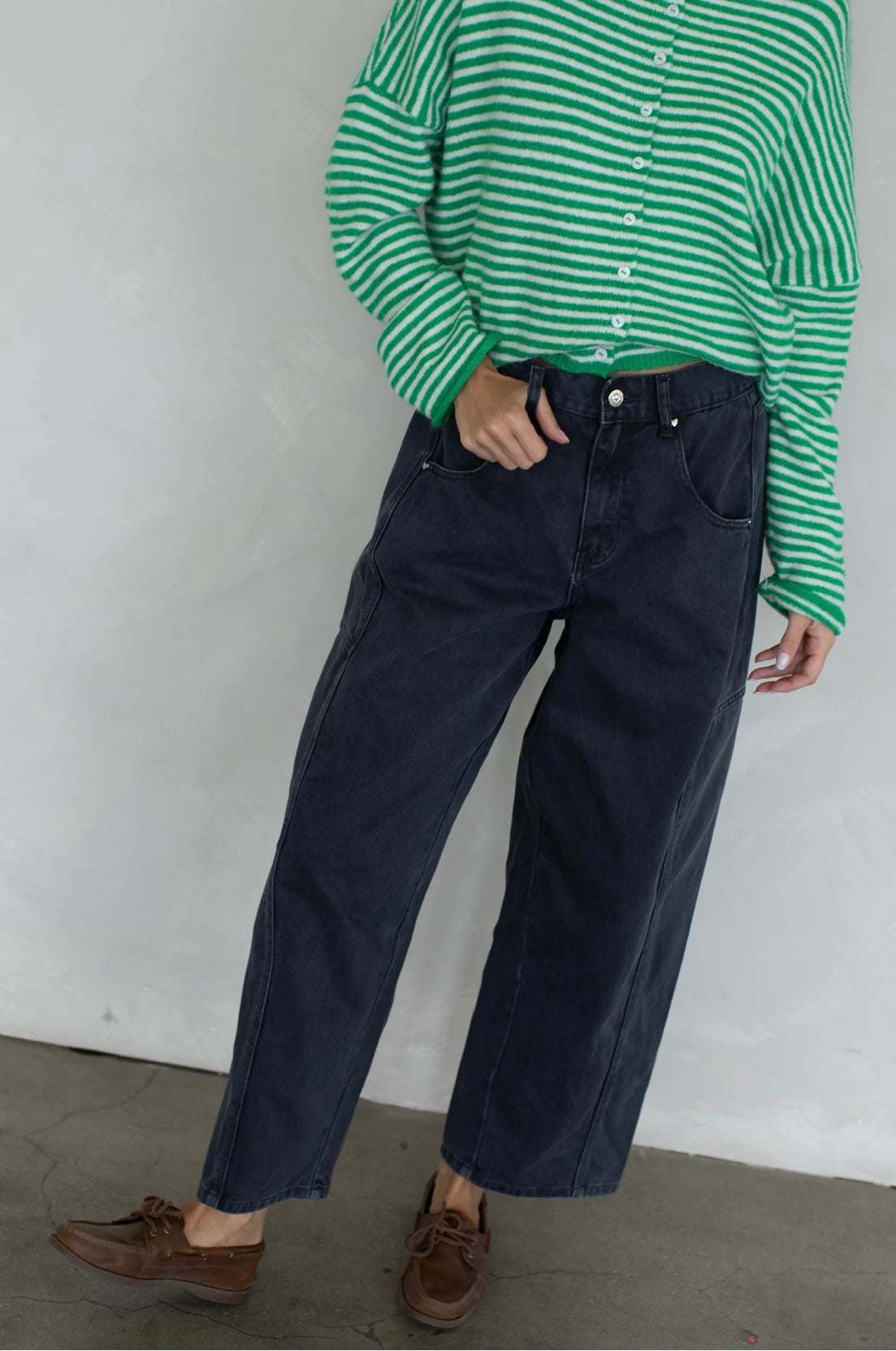 Hayden Barrel Denim Jeans