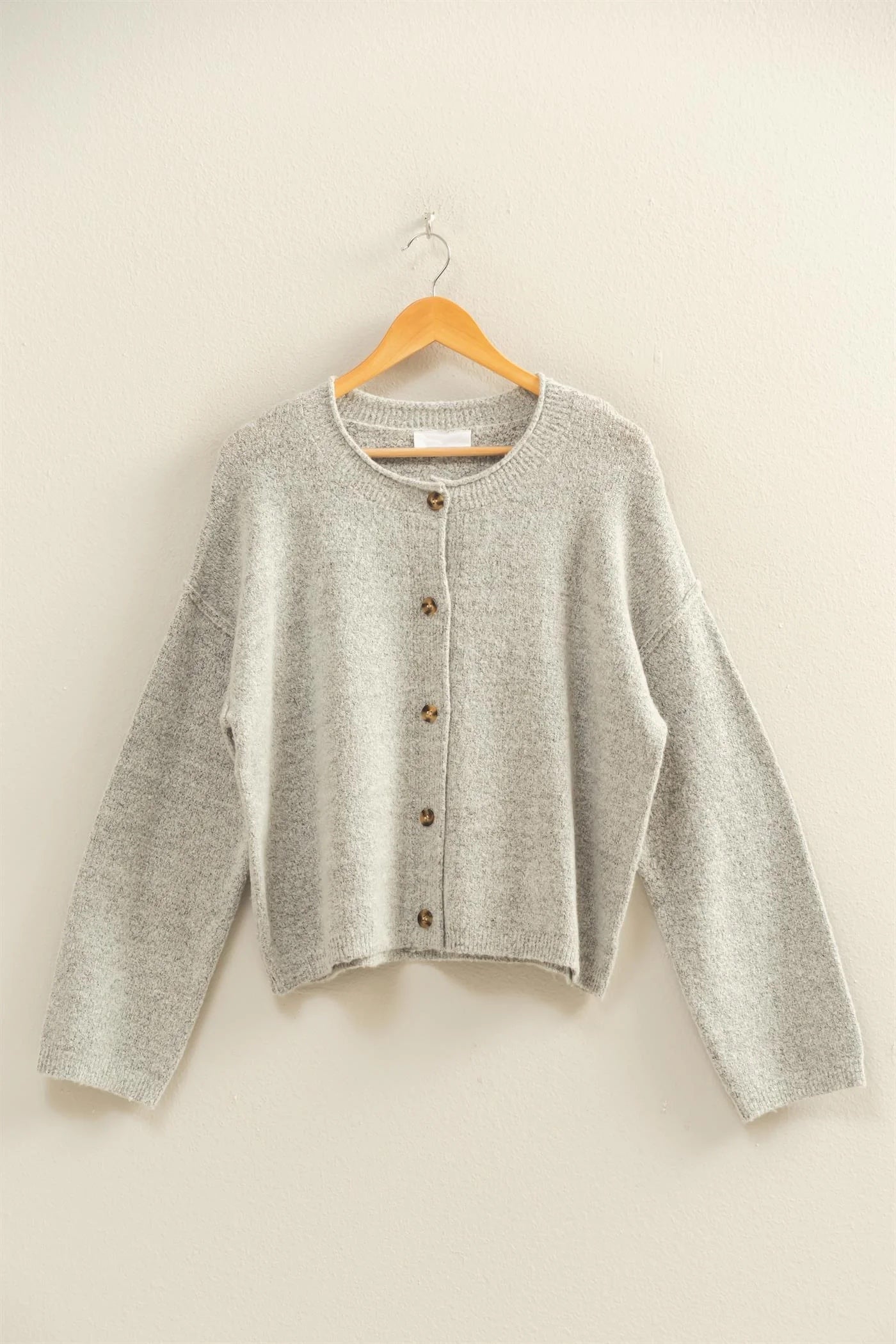 Parker Cardigan in Heather Grey