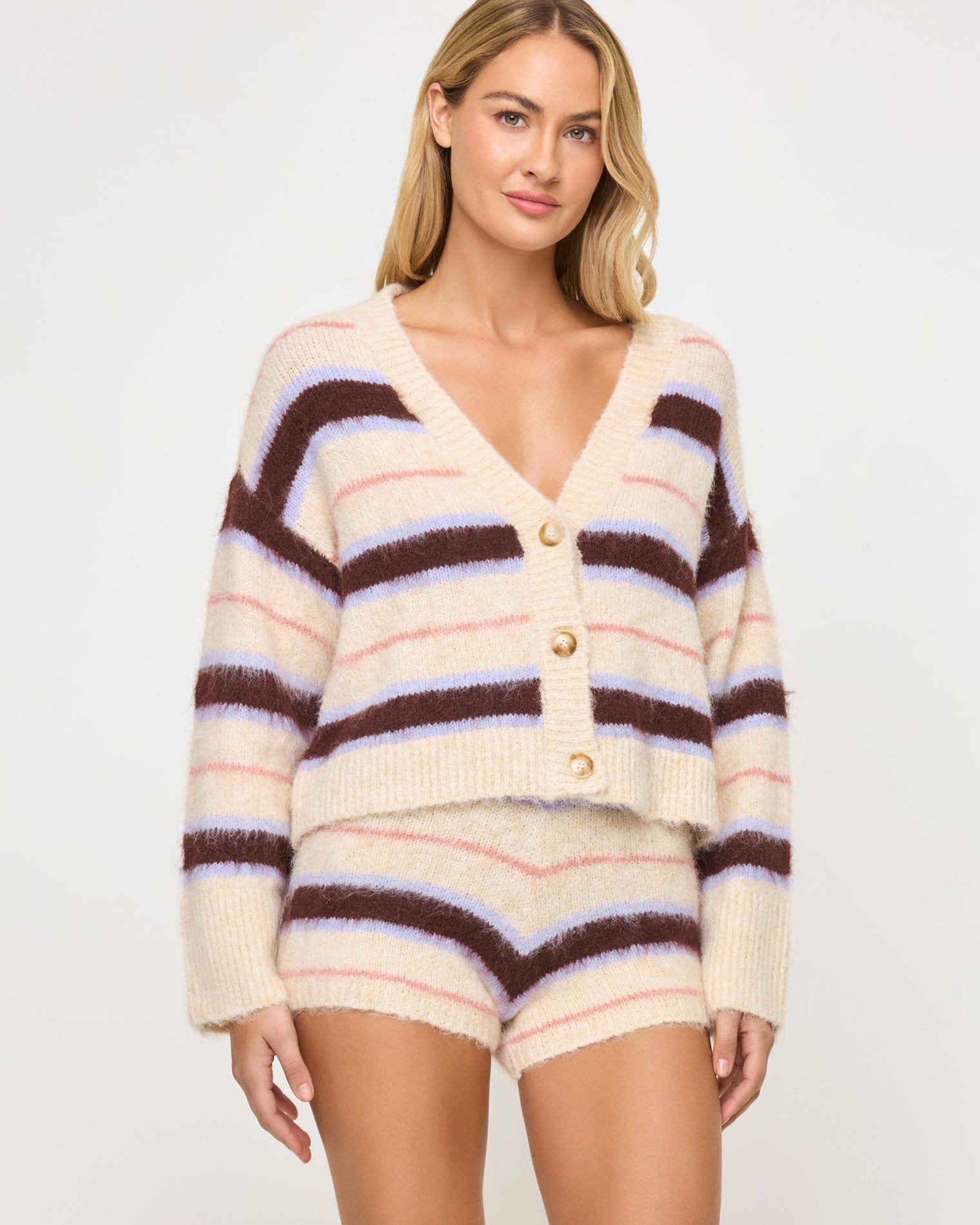 Montauk Cardigan - Prep School Stripe