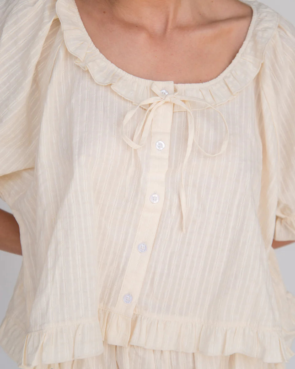 Romeo Set in Cream Eyelet