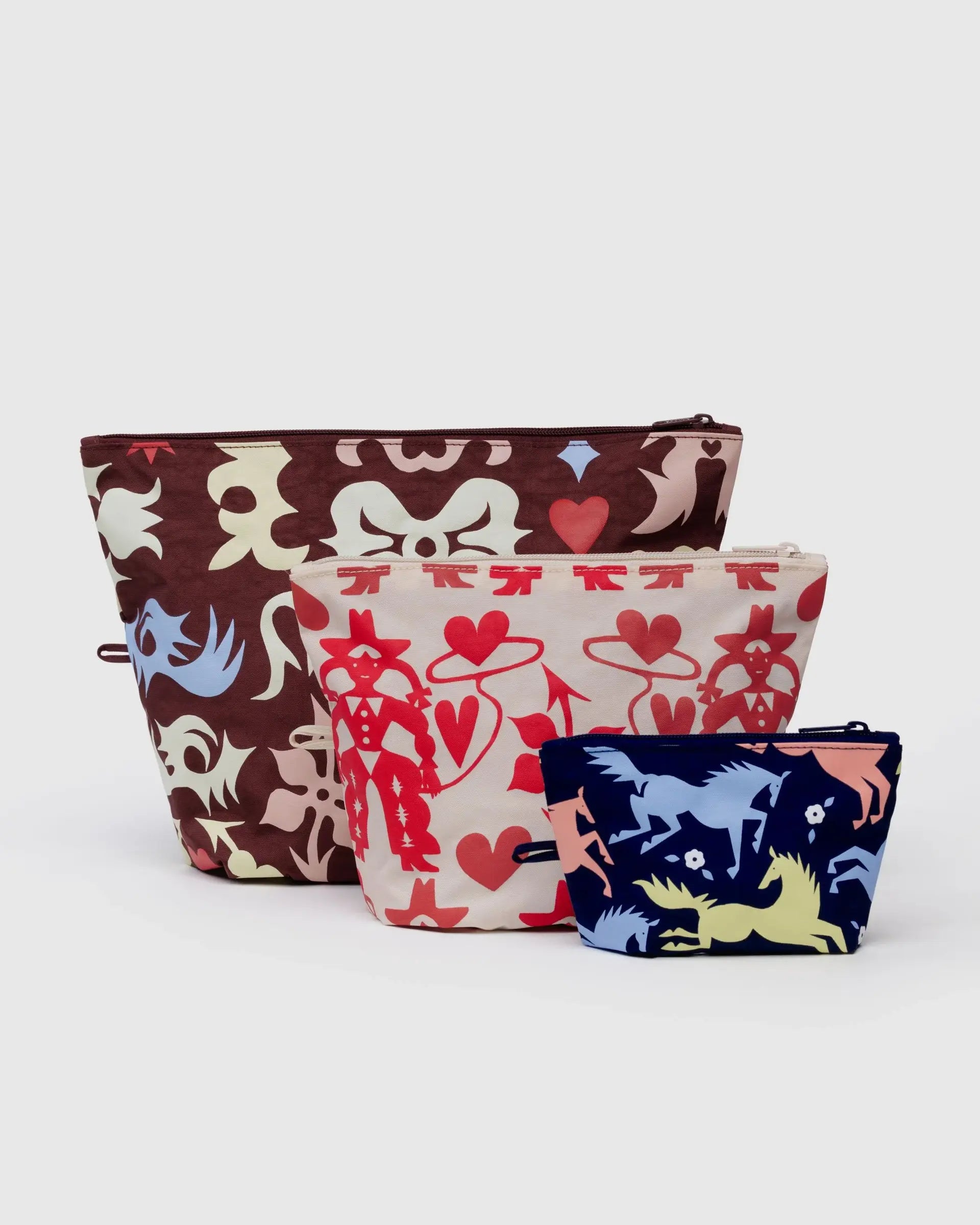 Go Pouch Set in Horse Cut Outs