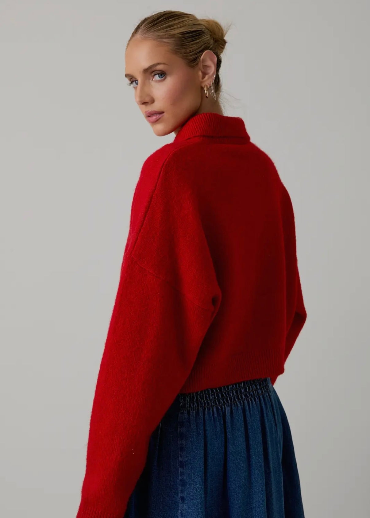 Parker Cardigan in Cherry