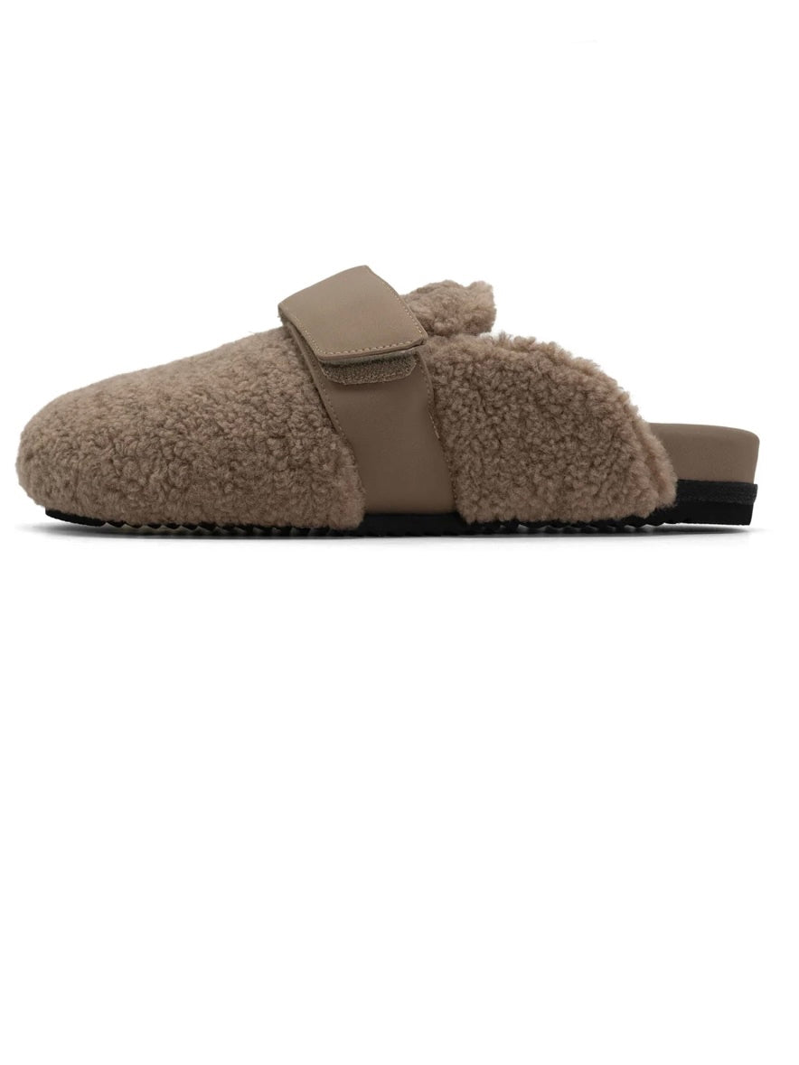 Fuzzy Loafer Mule