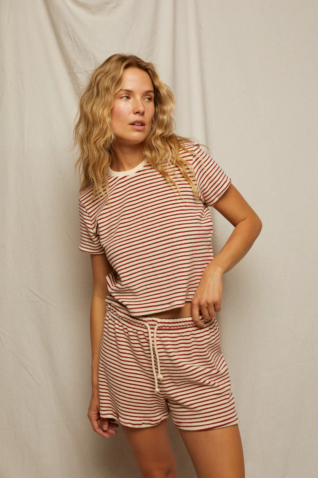 Bree Terry Top in Poppy Chocolate