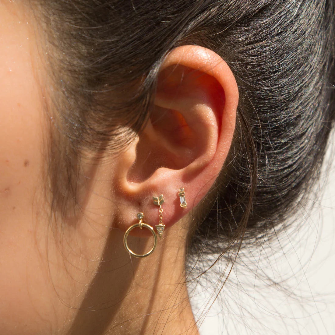 Mini Dia Eternity Earring (Single)