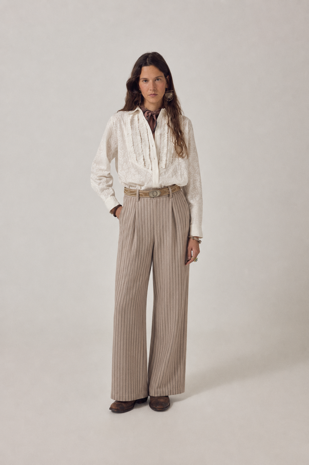 Manolito Pants in Keaton Stripes