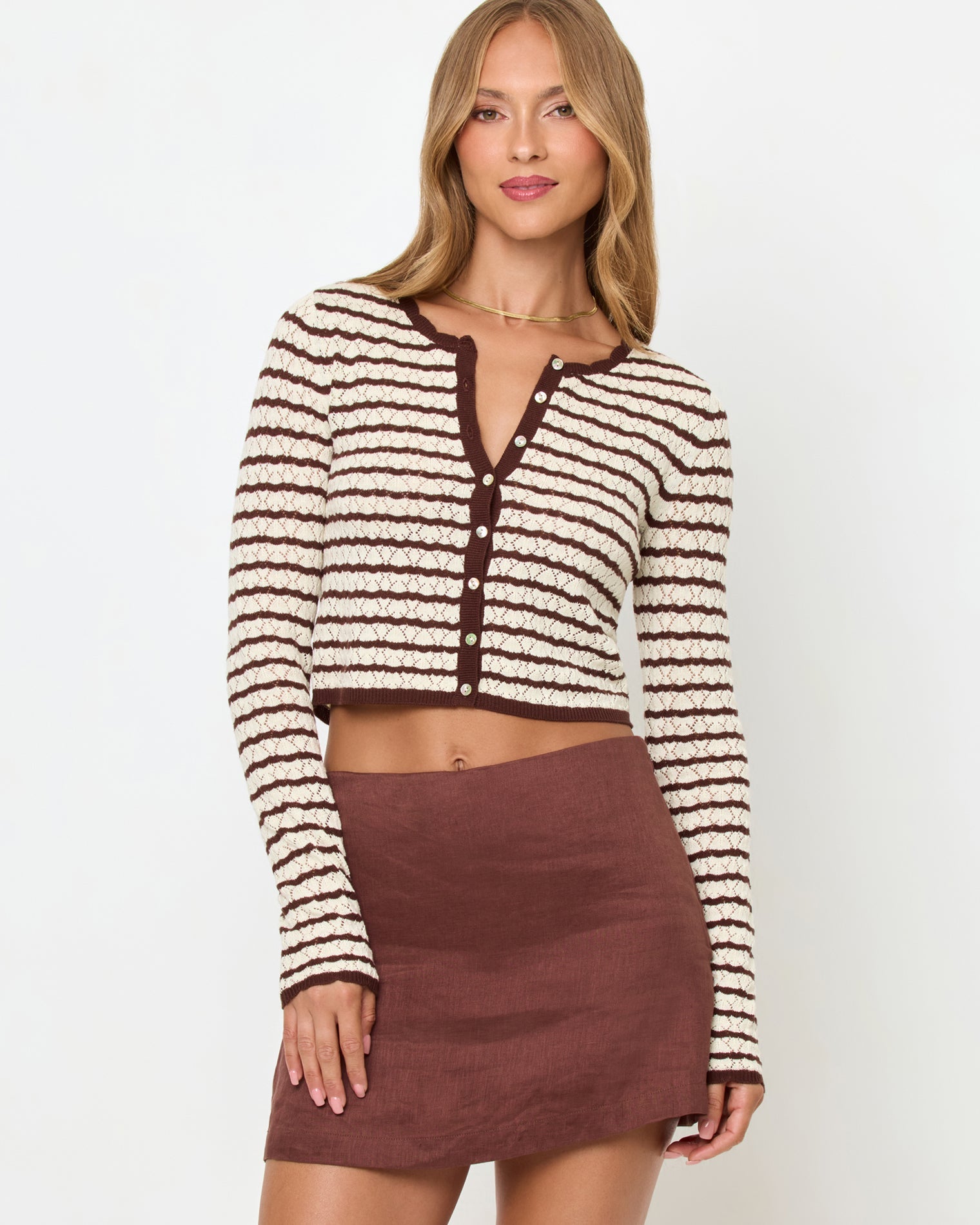 Rosalie Cardigan - Cafe-Cream