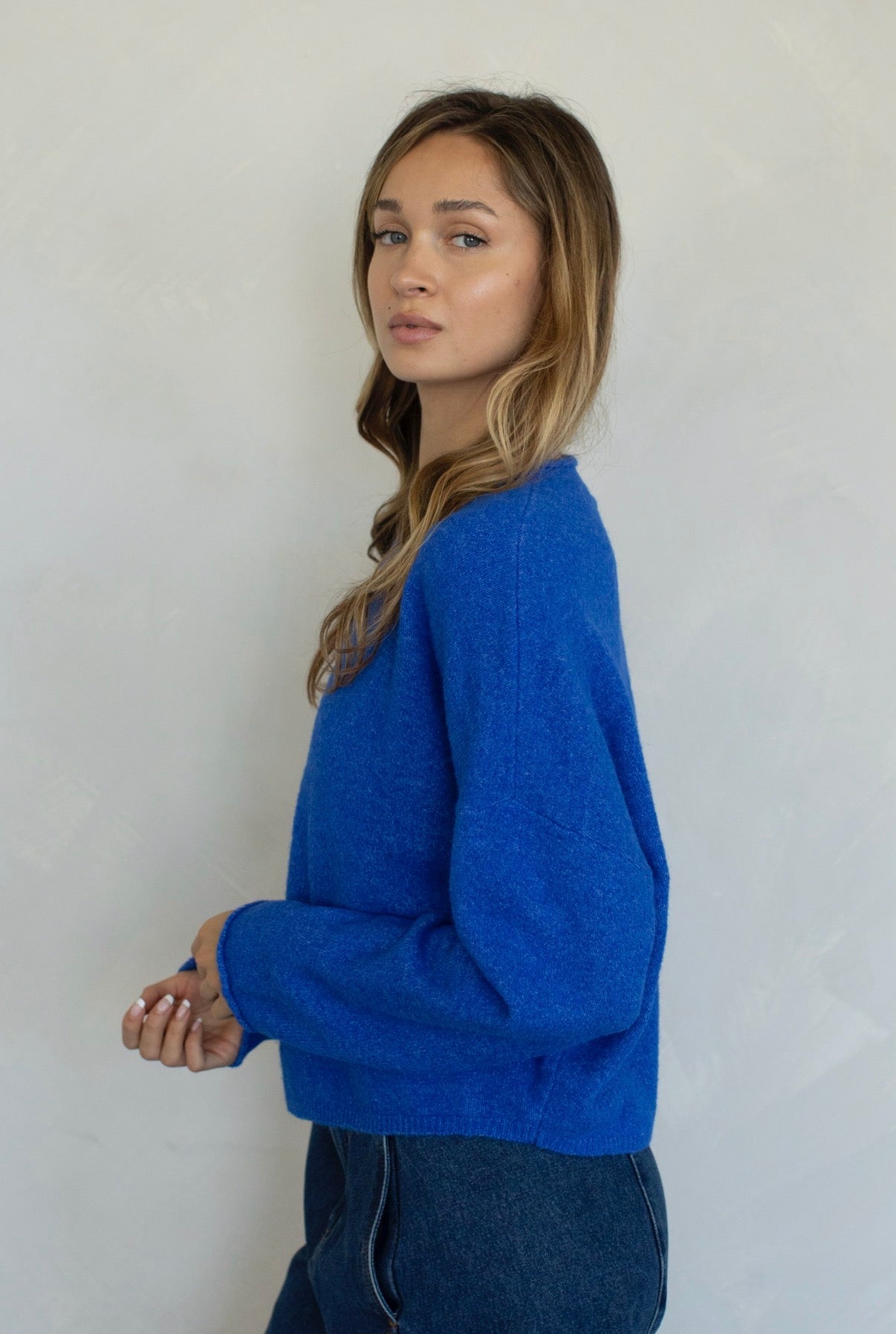 Maisie Pullover in Cobalt