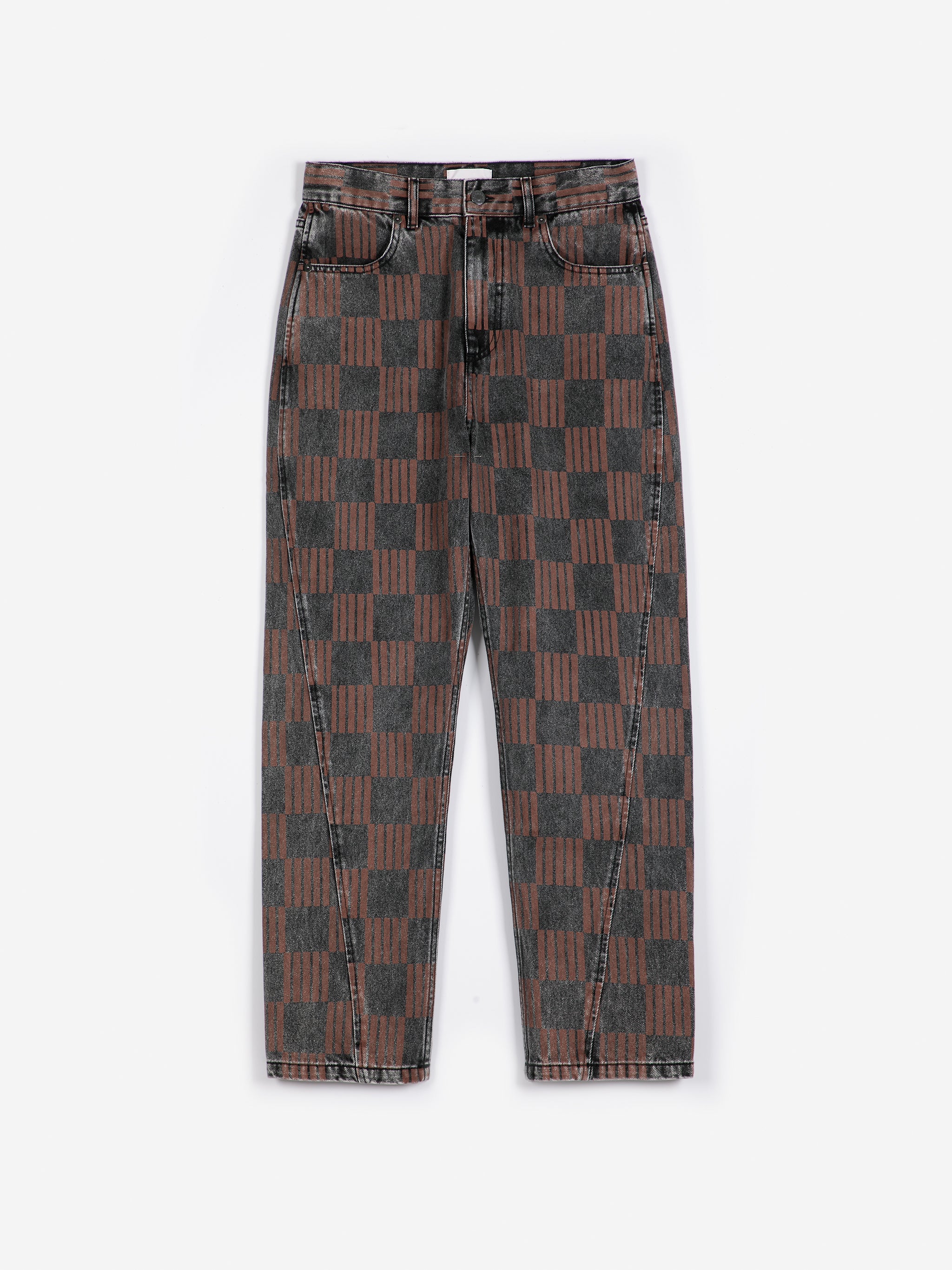 Almost Moiré All Over Mom Fit Jeans