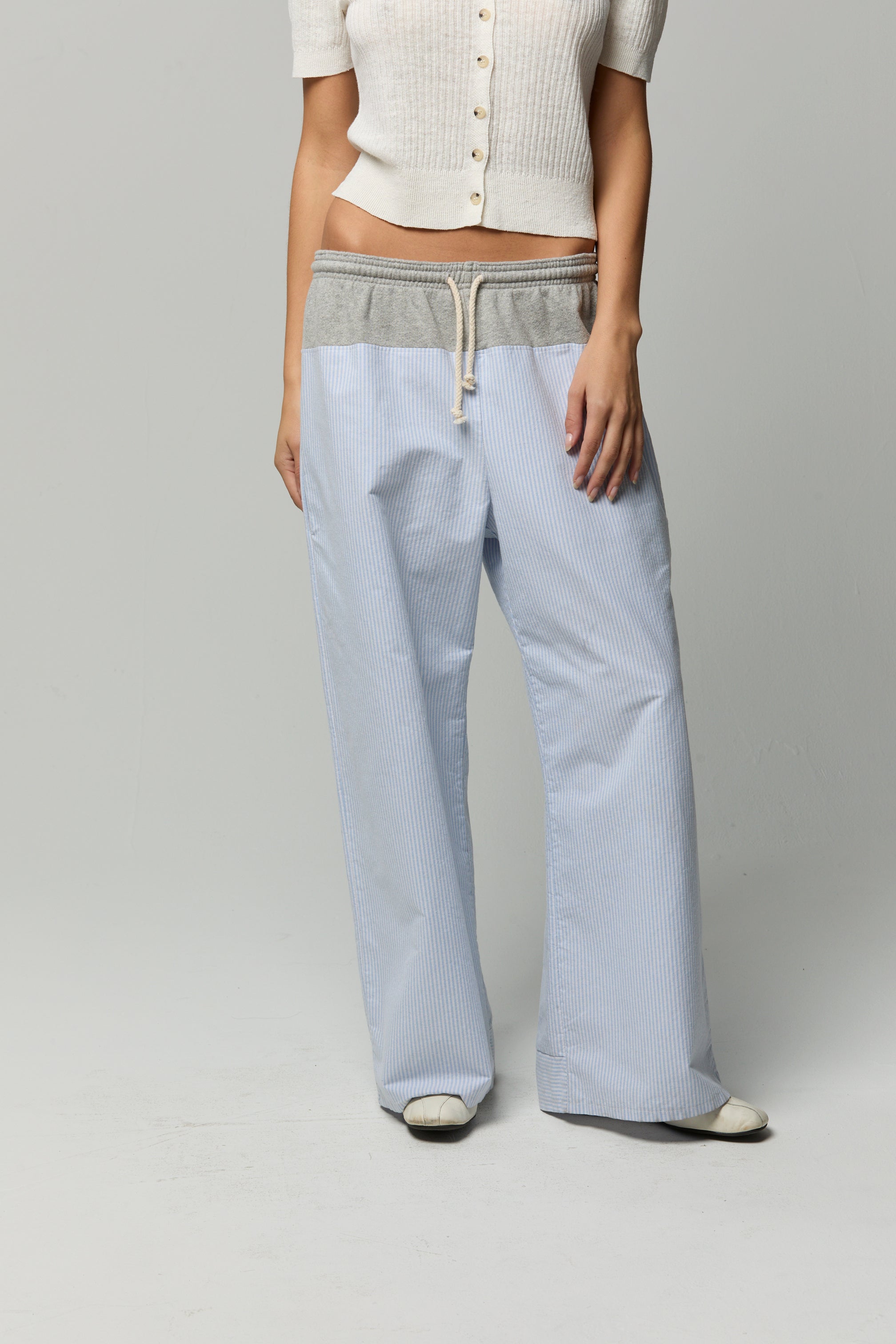 Cory Pants in Poplin Stripe