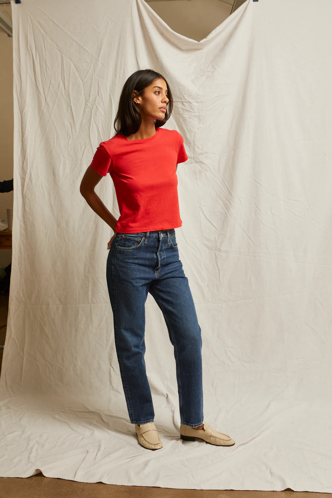 Lisa Tee in Poppy Red