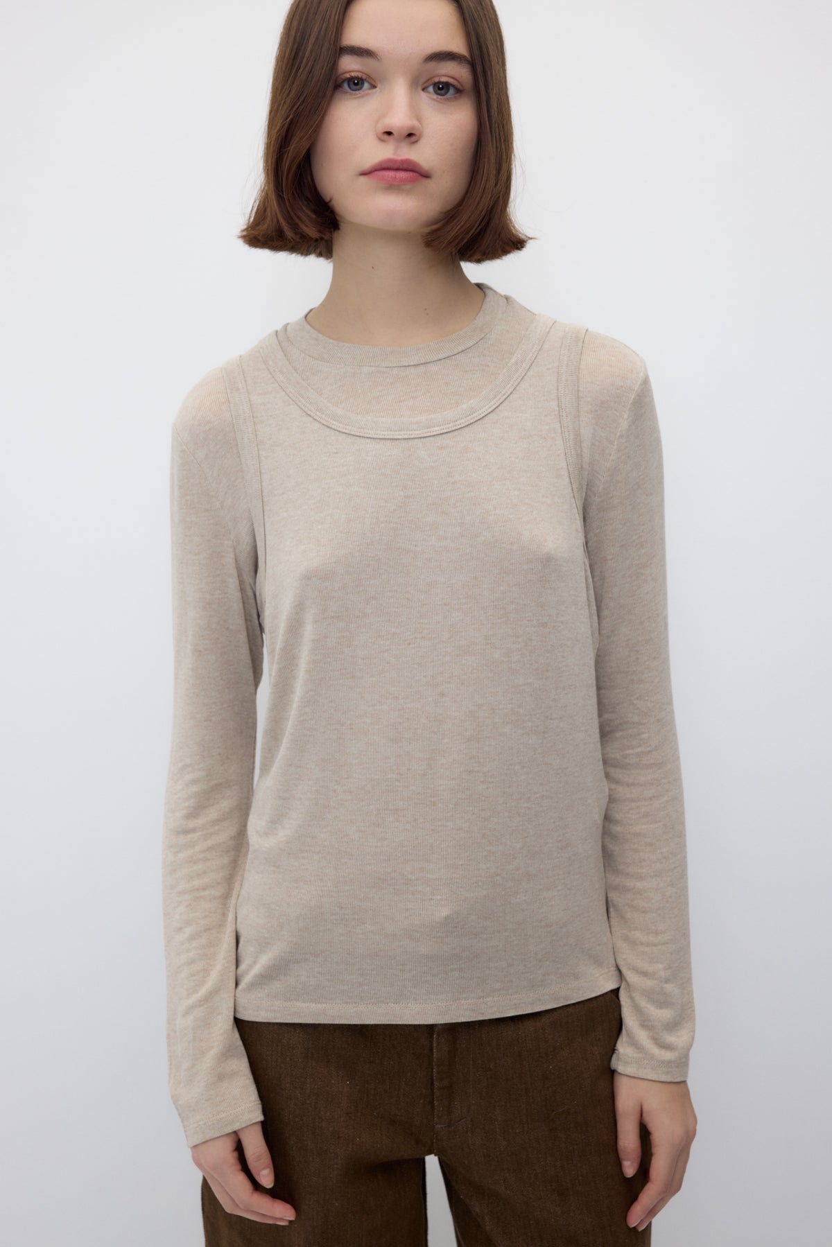 Porto Top Set in Beige
