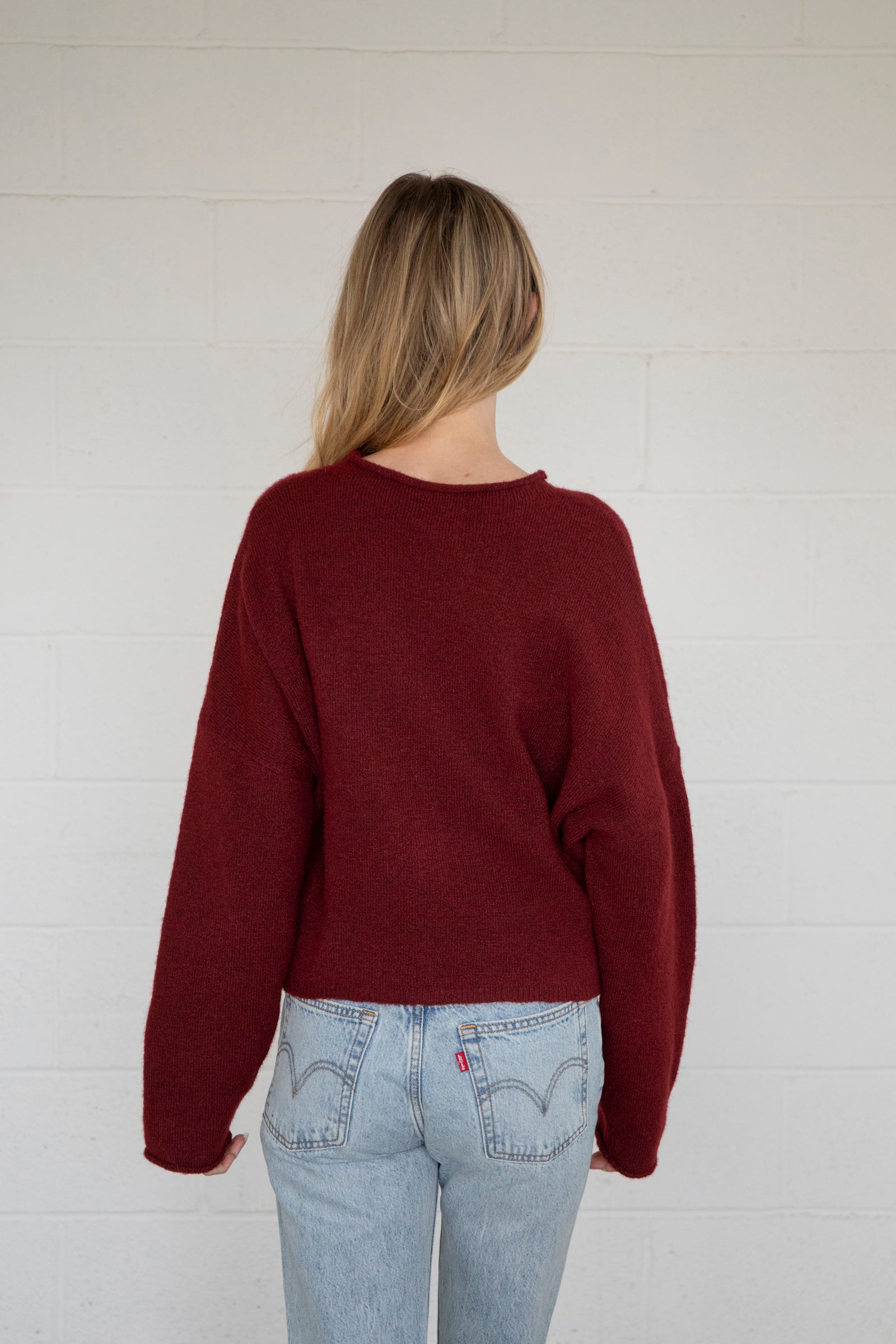 Maisie Sweater in Oxblood