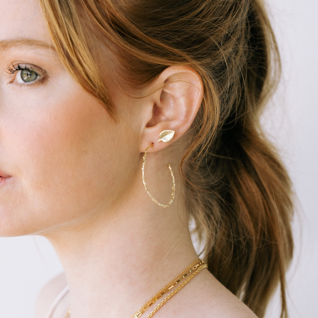 Ronnie Large (twig) Hoops