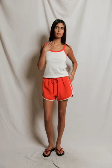 Leo Sporty Short in Clementine