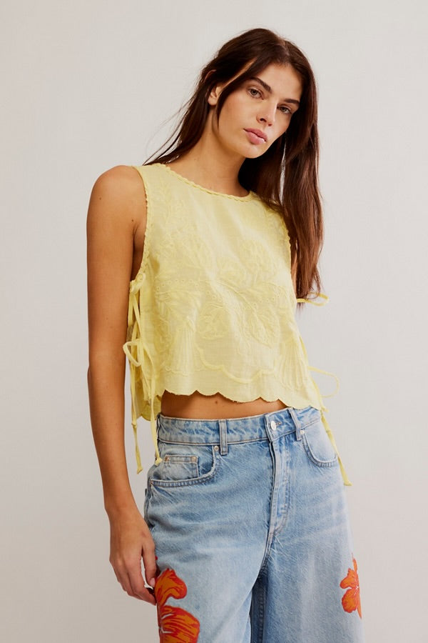 Faded Gardens Tank in Summer Lemonade