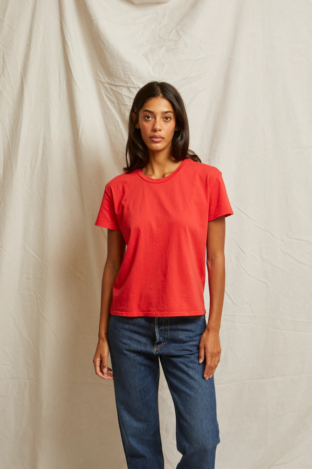 Harley Tee in Poppy Red