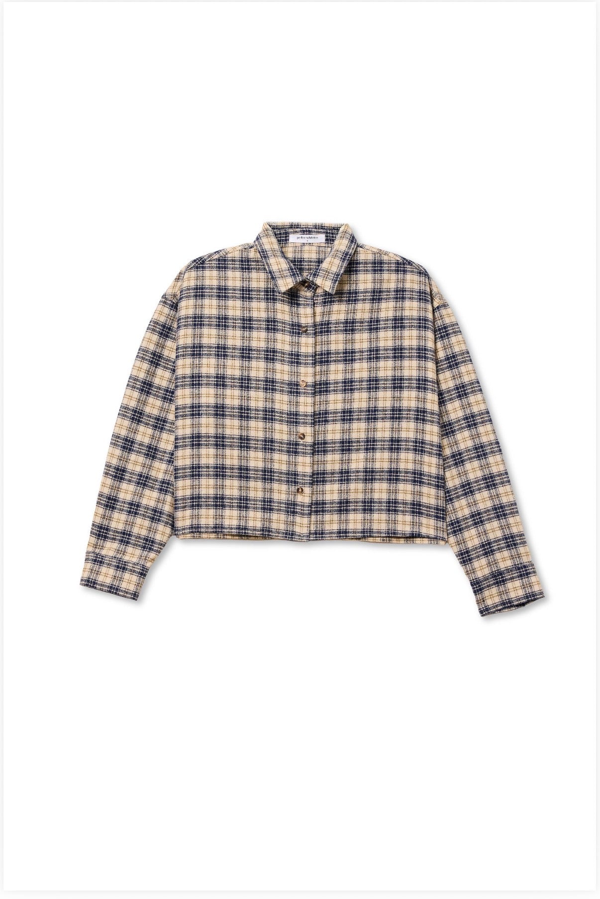 Tate Plaid Button Up in Sugar Plaid