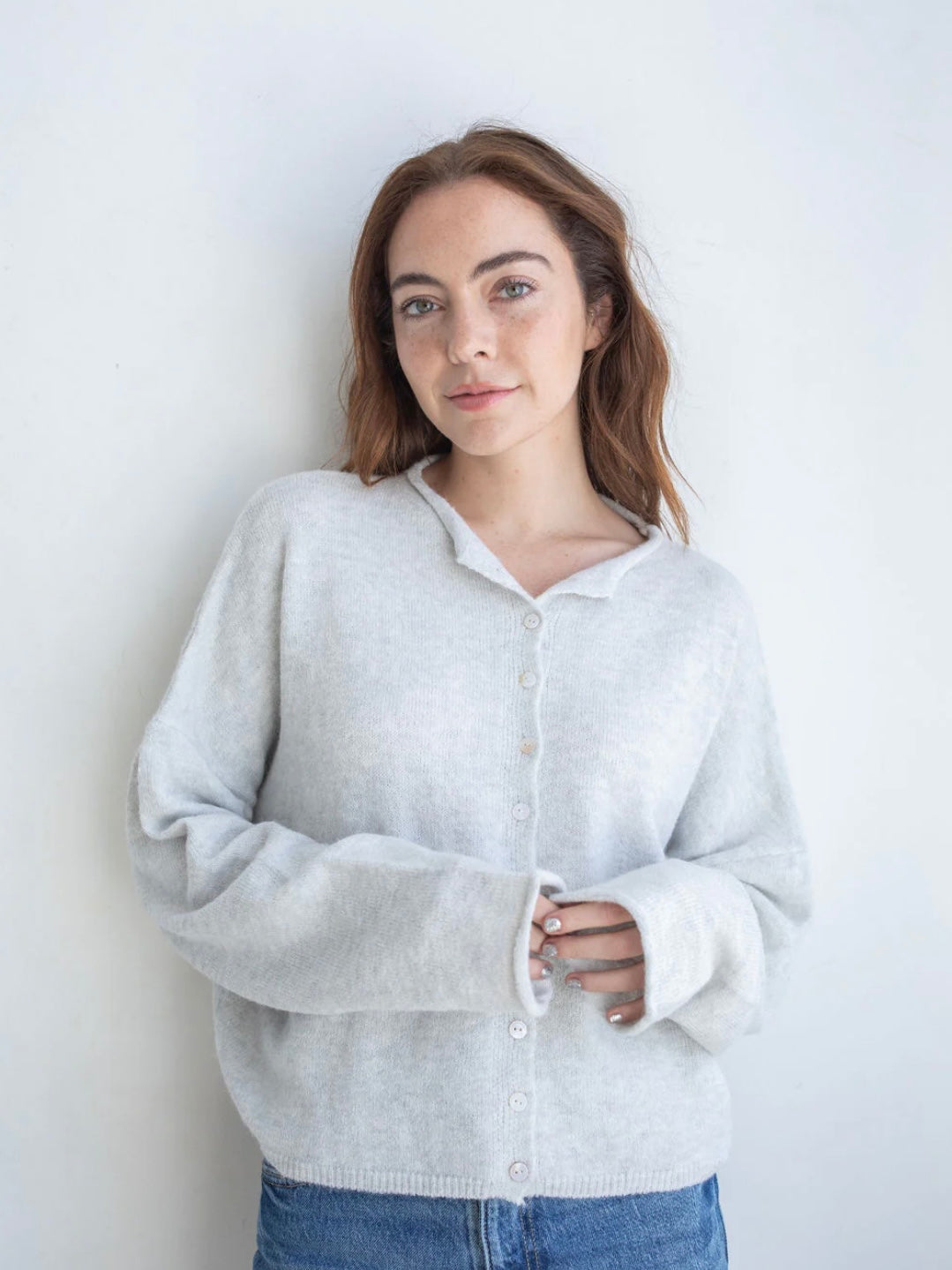 Maisie Sweater in Light Grey