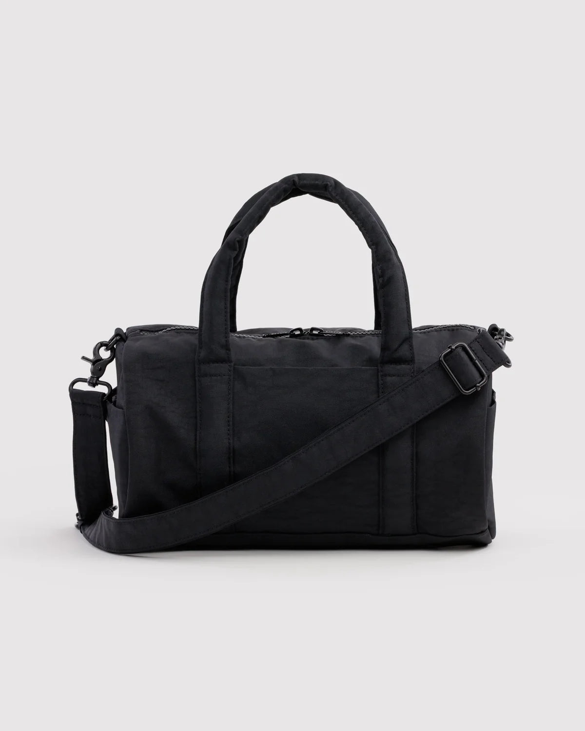 Nylon Duffle Bag in Black