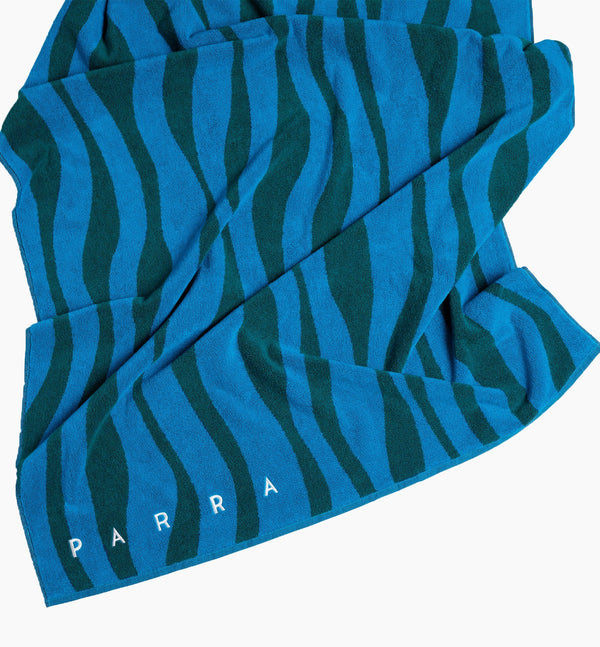 Aqua Weed Waves Beach Towel